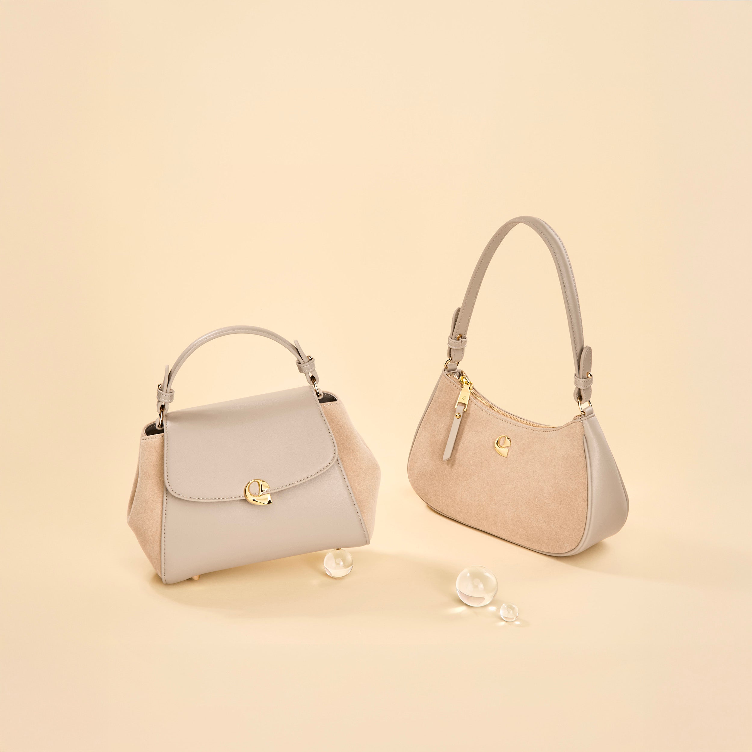Sac Lune - suede sable