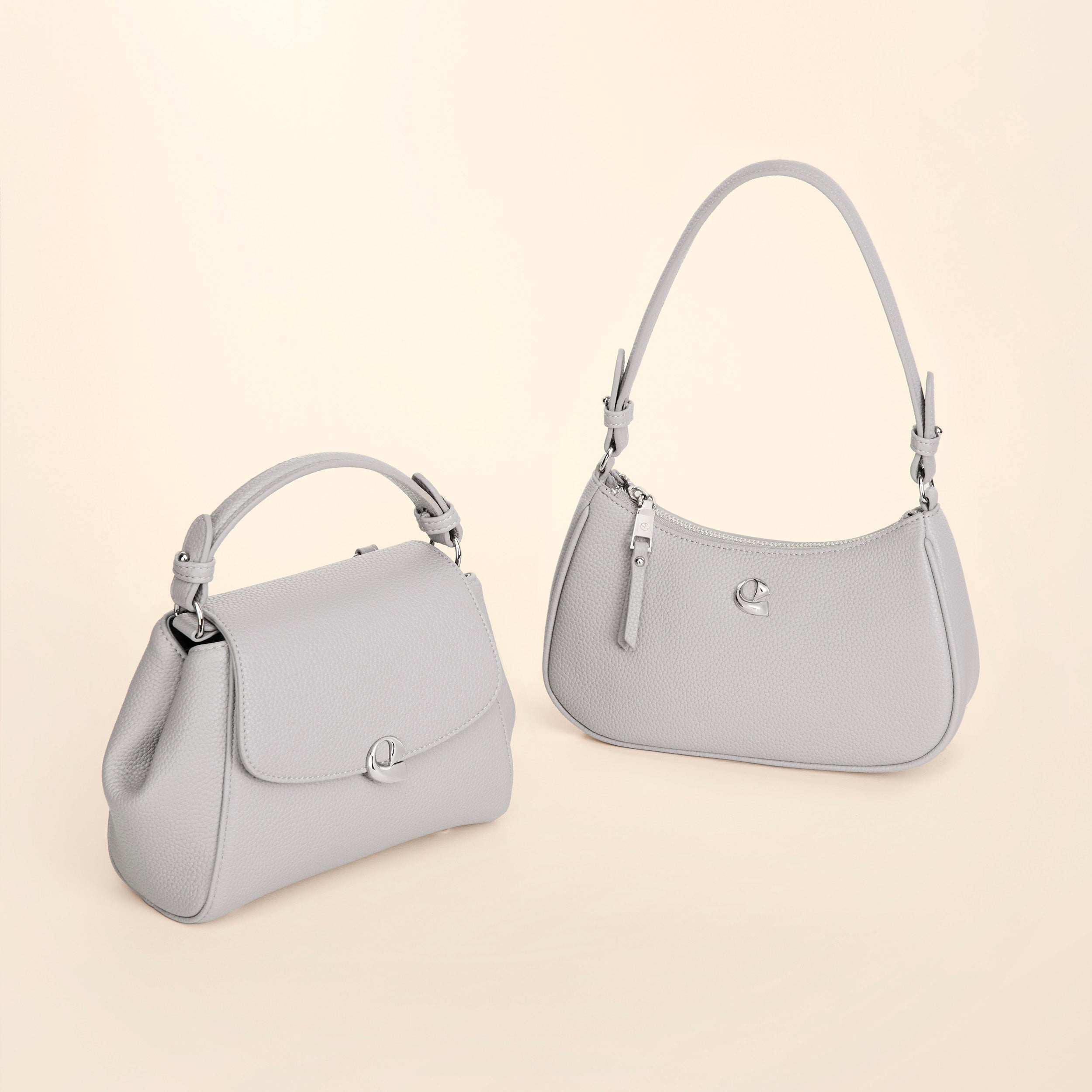 Sac Aura précieuse - gris perle