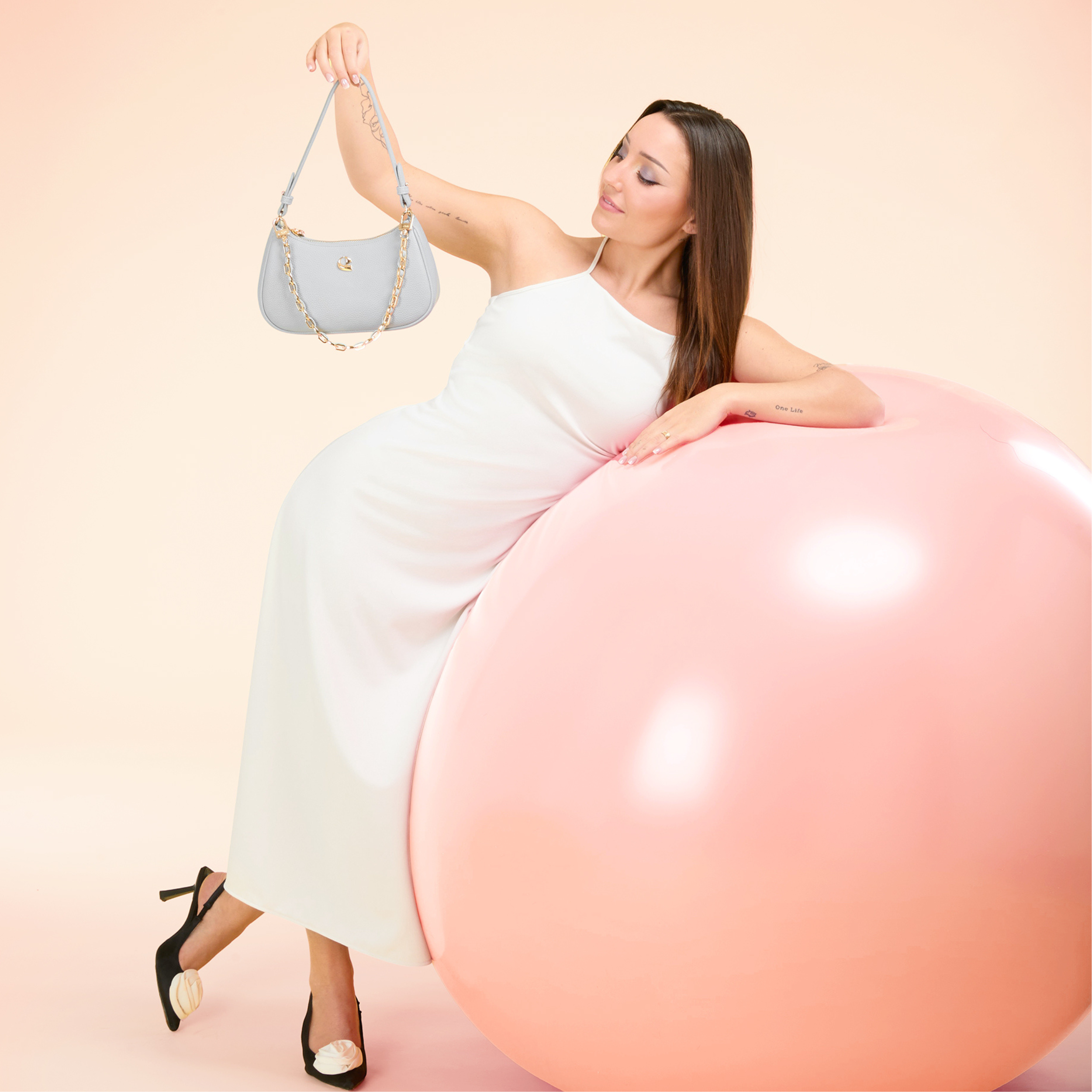 Sac Lune - bleu gris