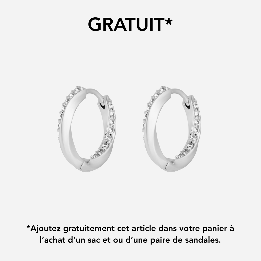 Paire de boucles Infini