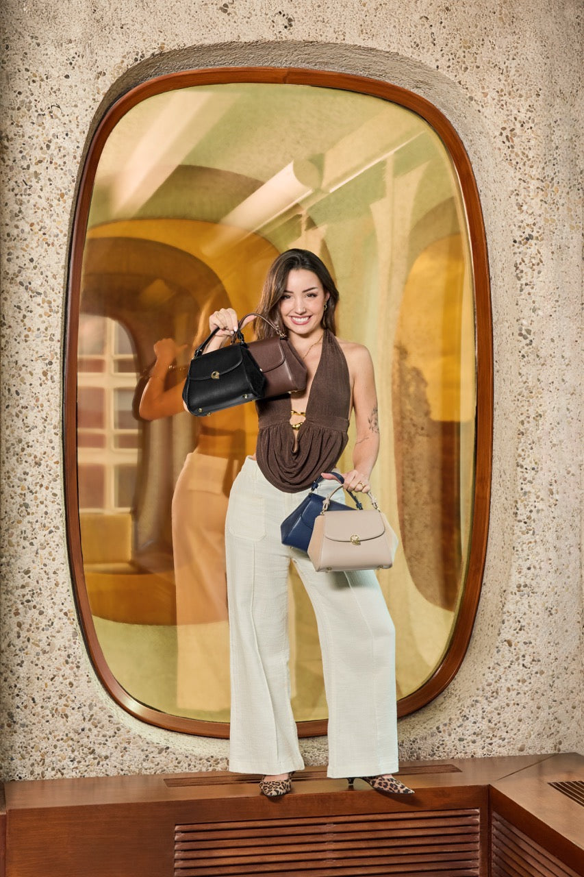 Sac Aura précieuse suede noir