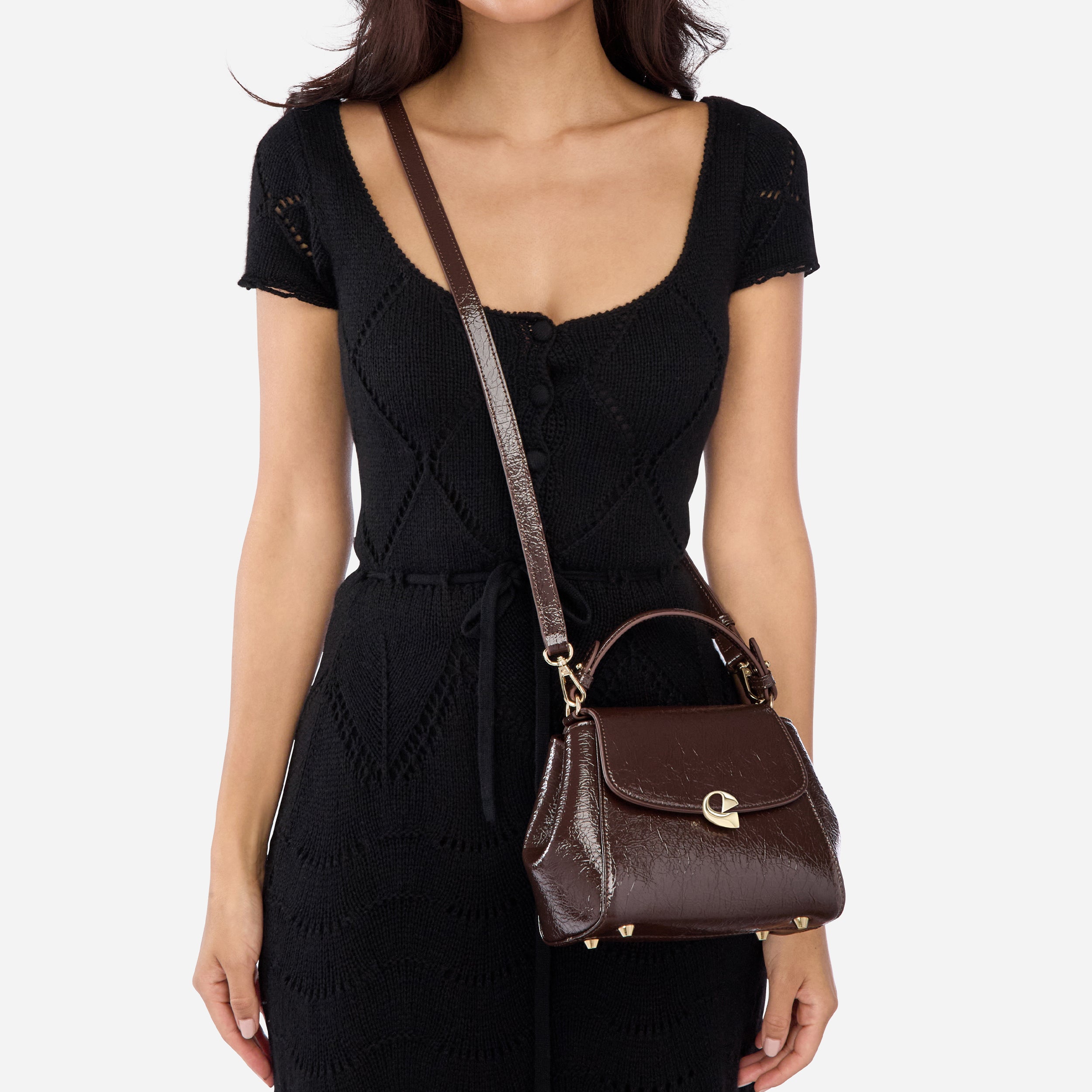 Sac Aura précieuse naplack châtaigne