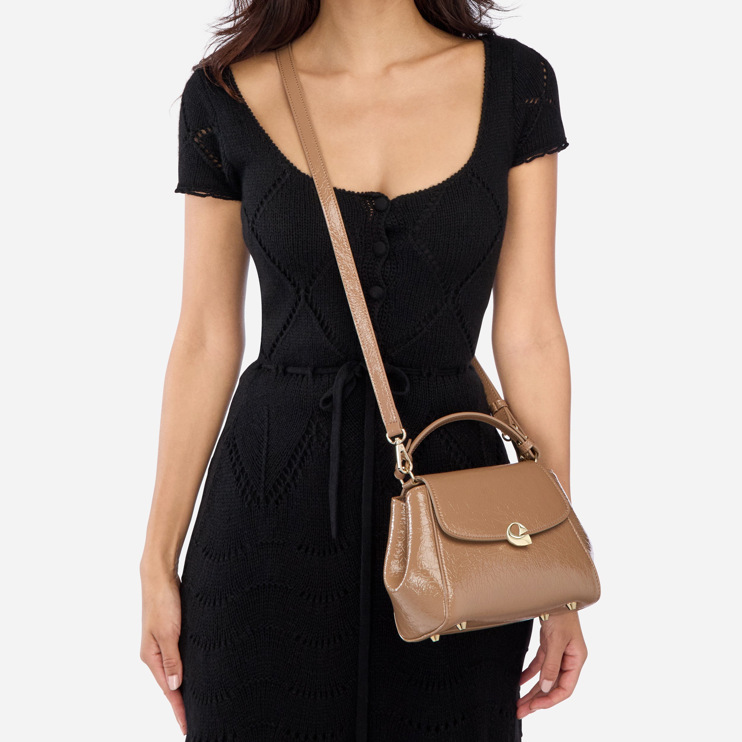 Sac Aura précieuse naplack caramel