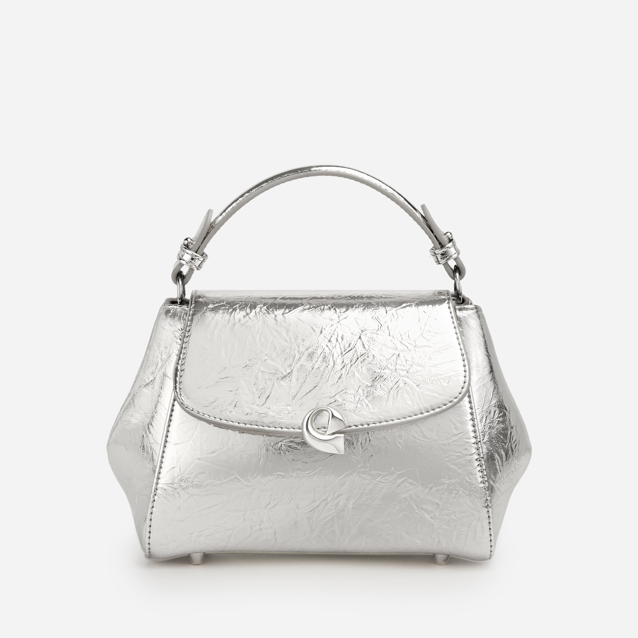 Sac Aura précieuse naplack argenté