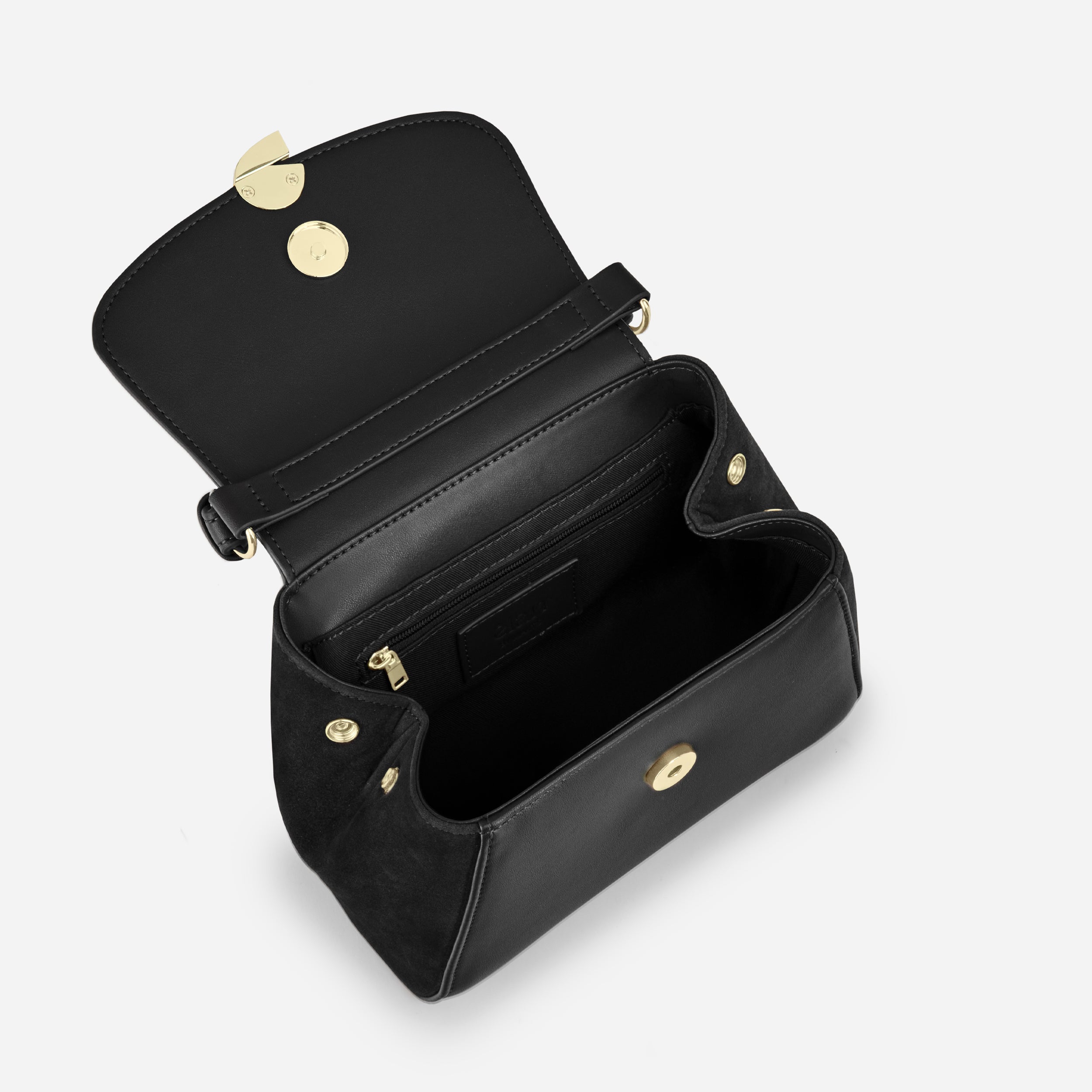 Sac Aura précieuse suede noir