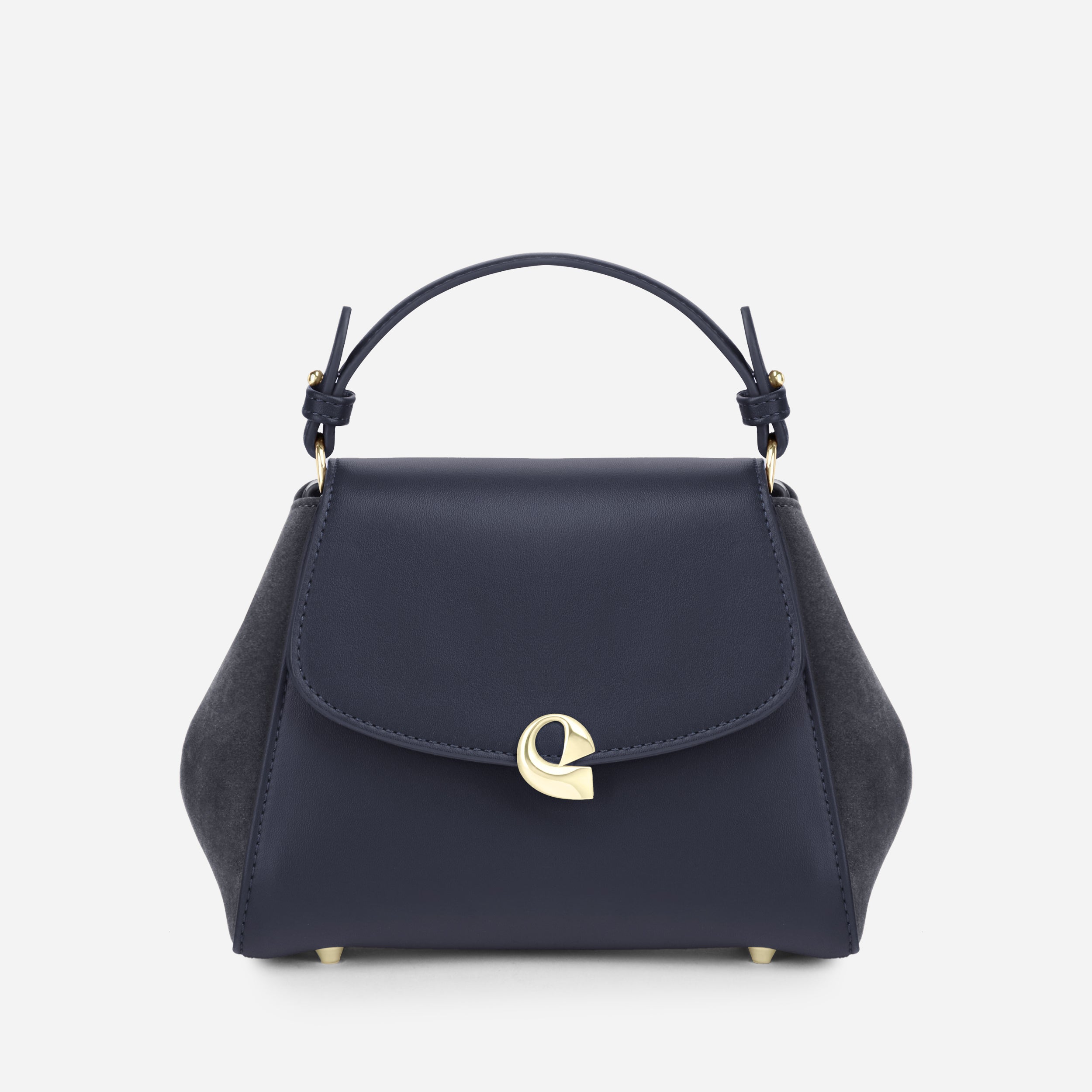 Sac Aura précieuse suede navy