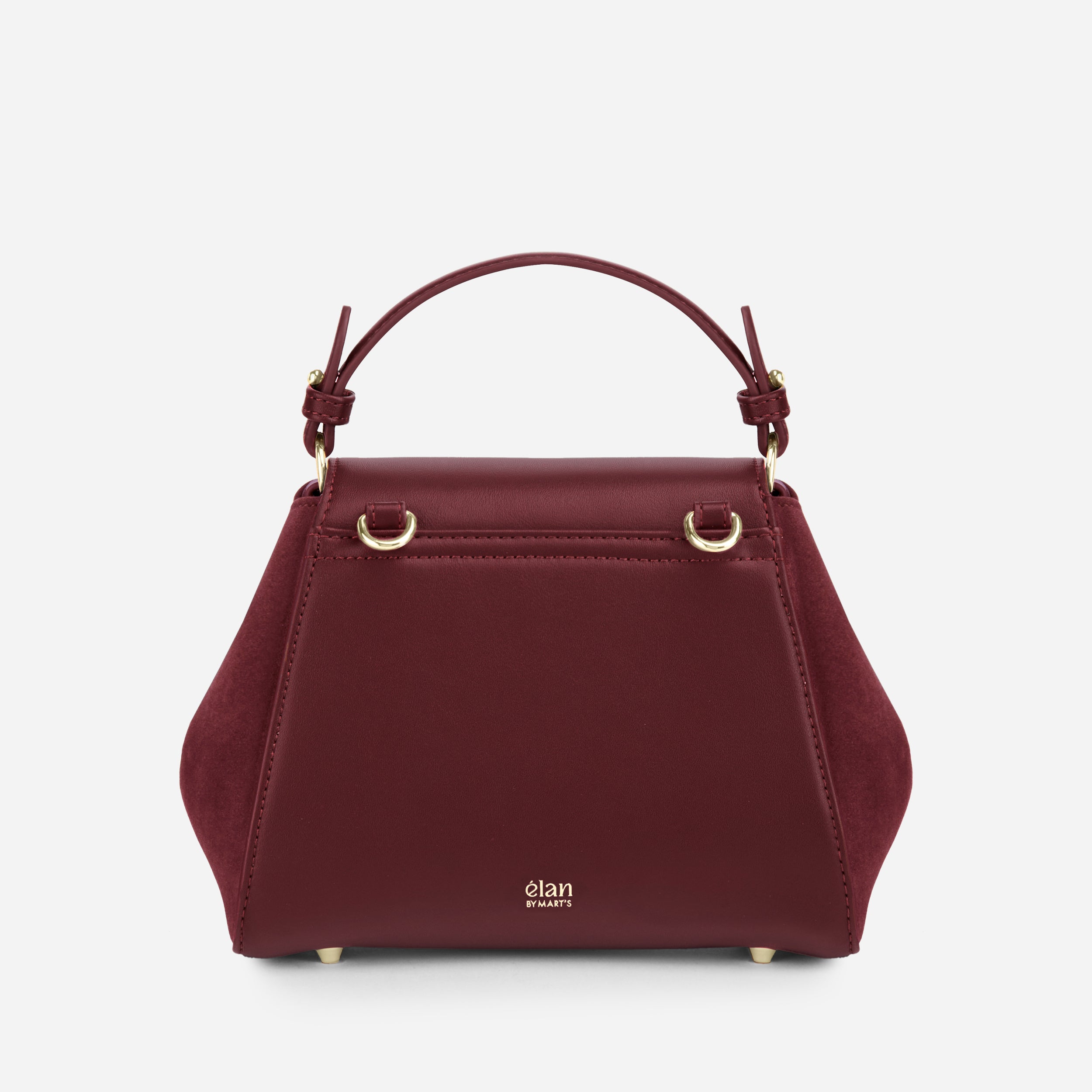 Sac Aura Précieuse - Suede burgundy