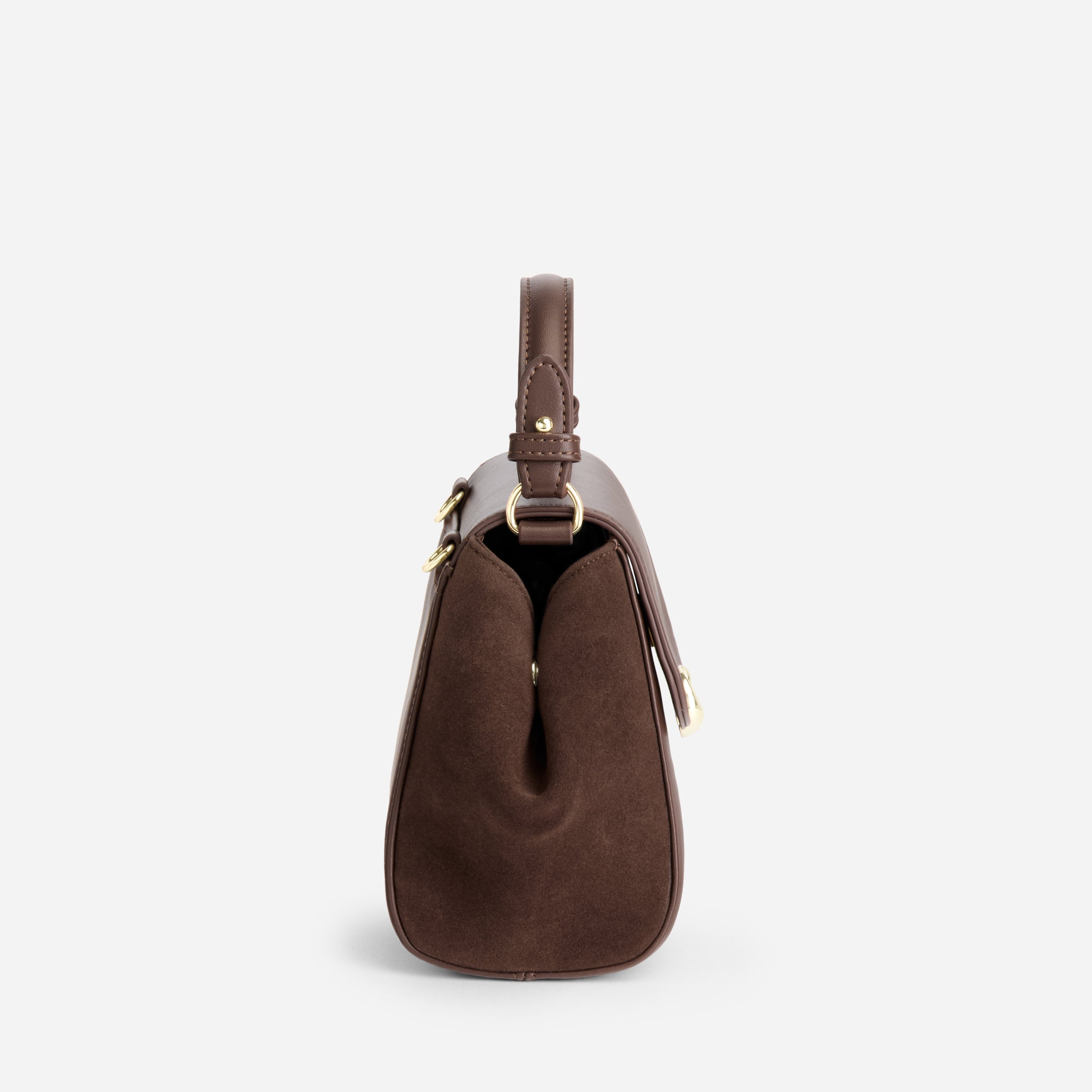 Sac Aura précieuse suede chocolat