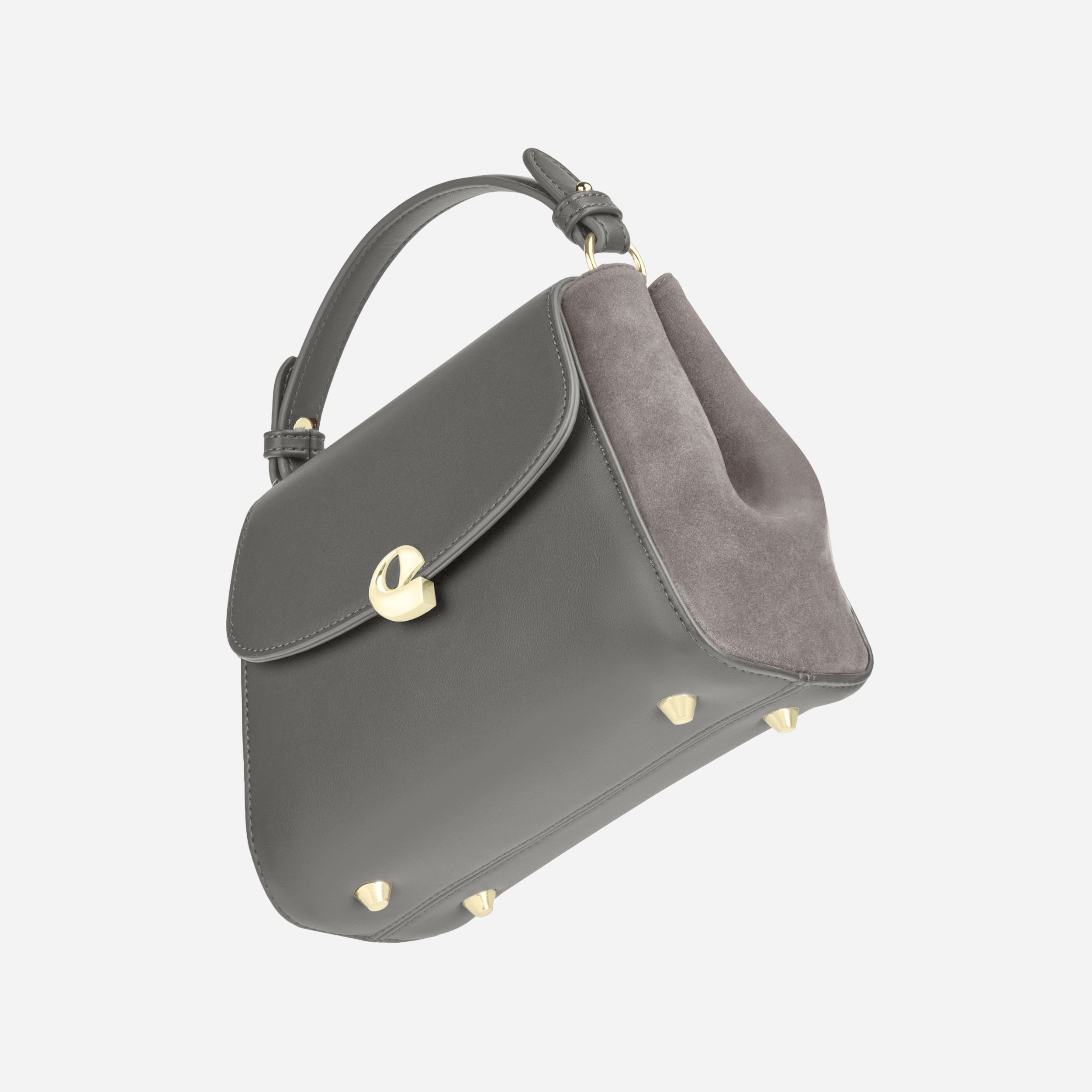 Sac Aura Précieuse - Suede gris graphite