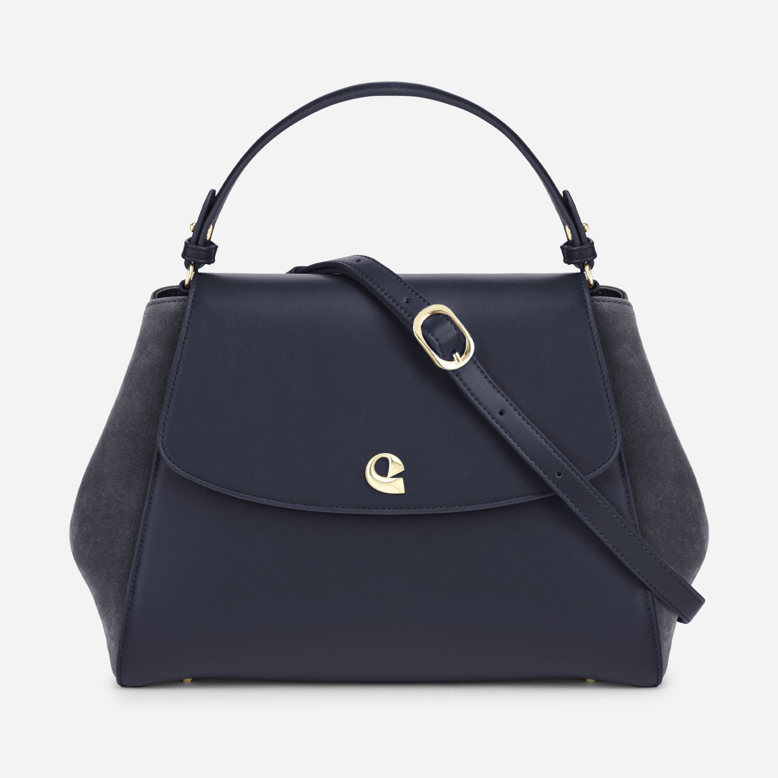 Sac Aura spacieuse suede navy