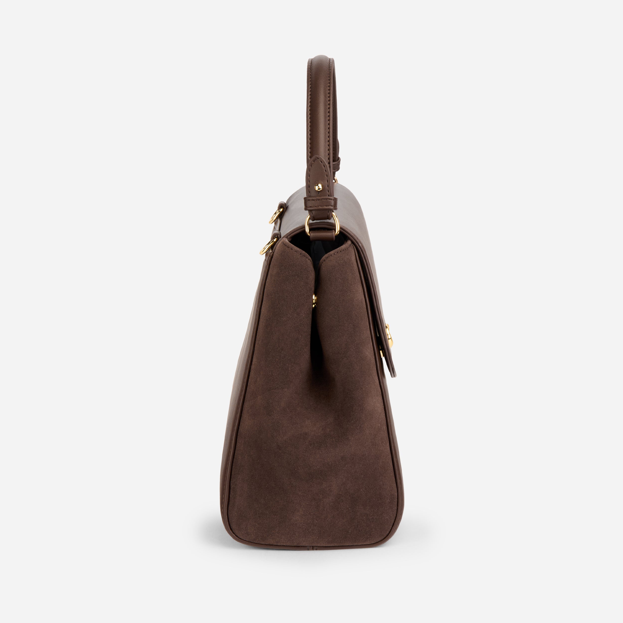 Sac Aura spacieuse suede chocolat