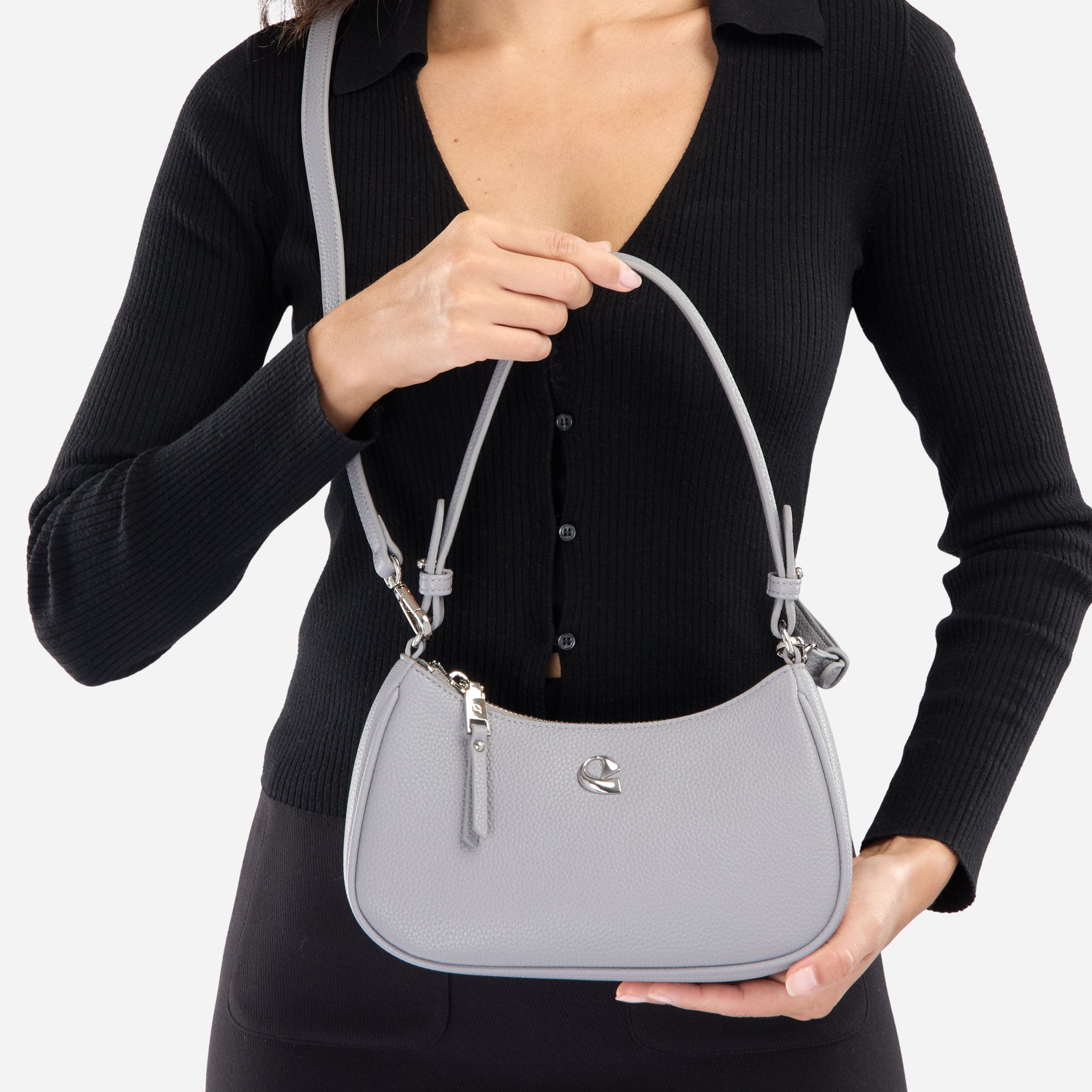 Sac Lune - gris perle