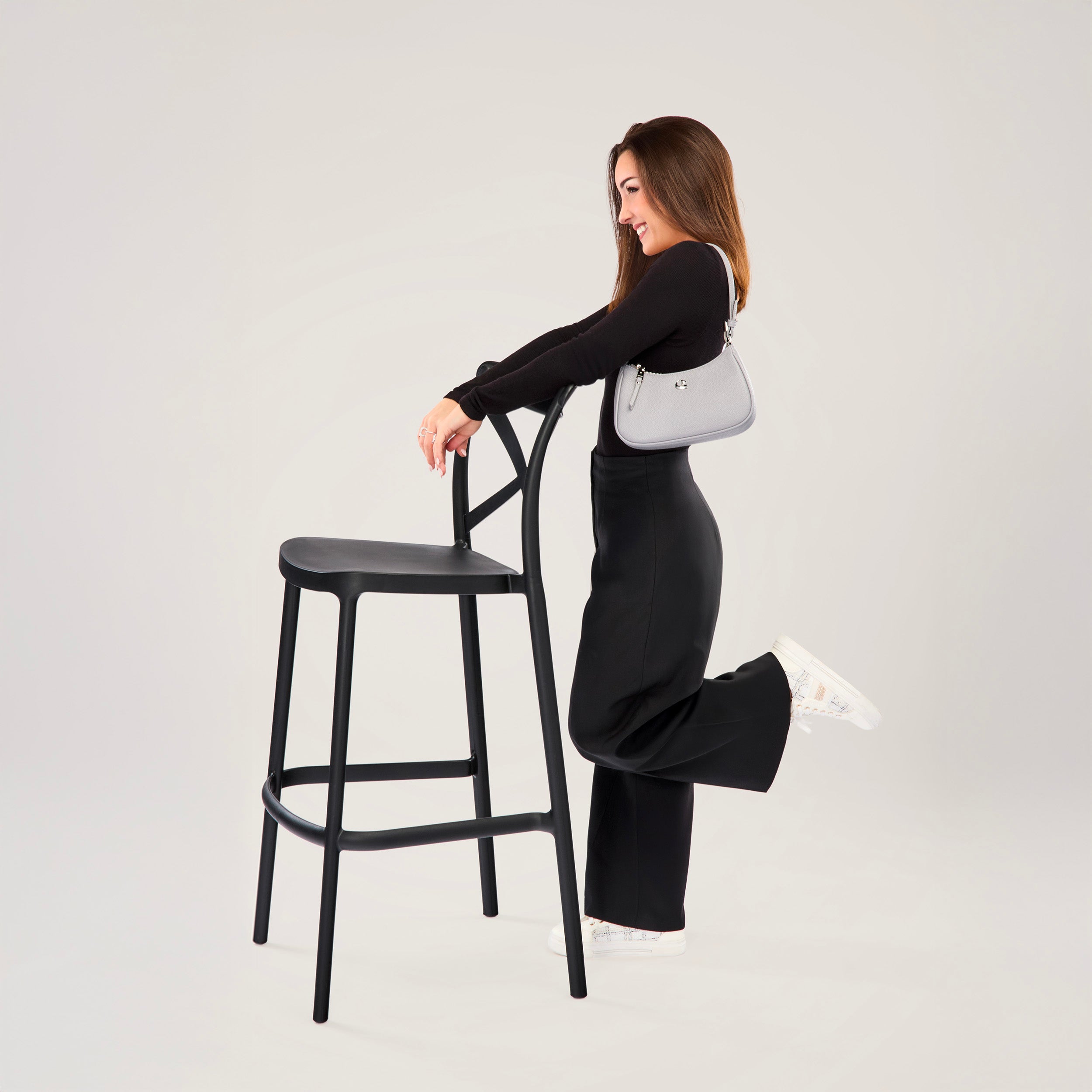 Sac Lune - gris perle