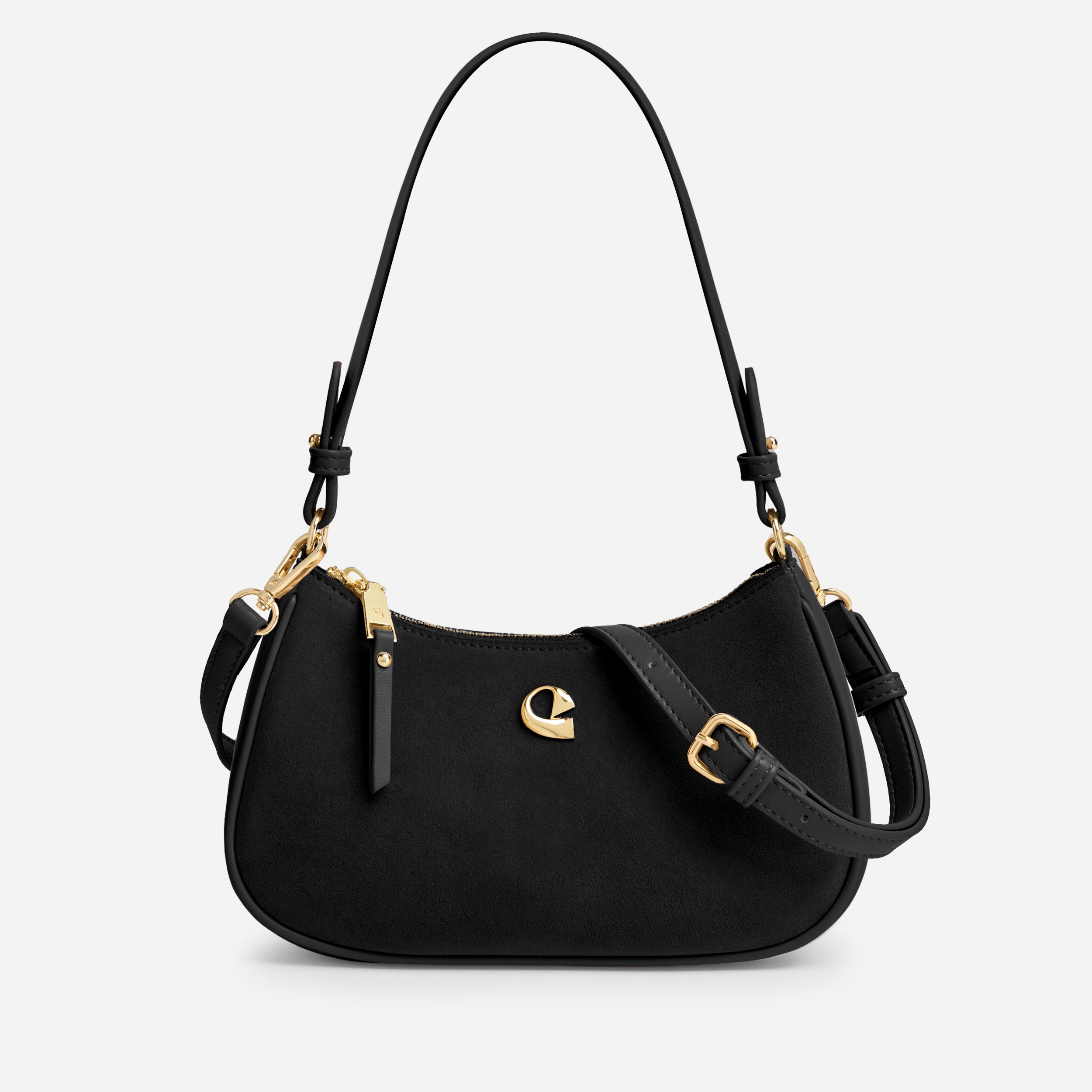 Sac Lune - suede noir