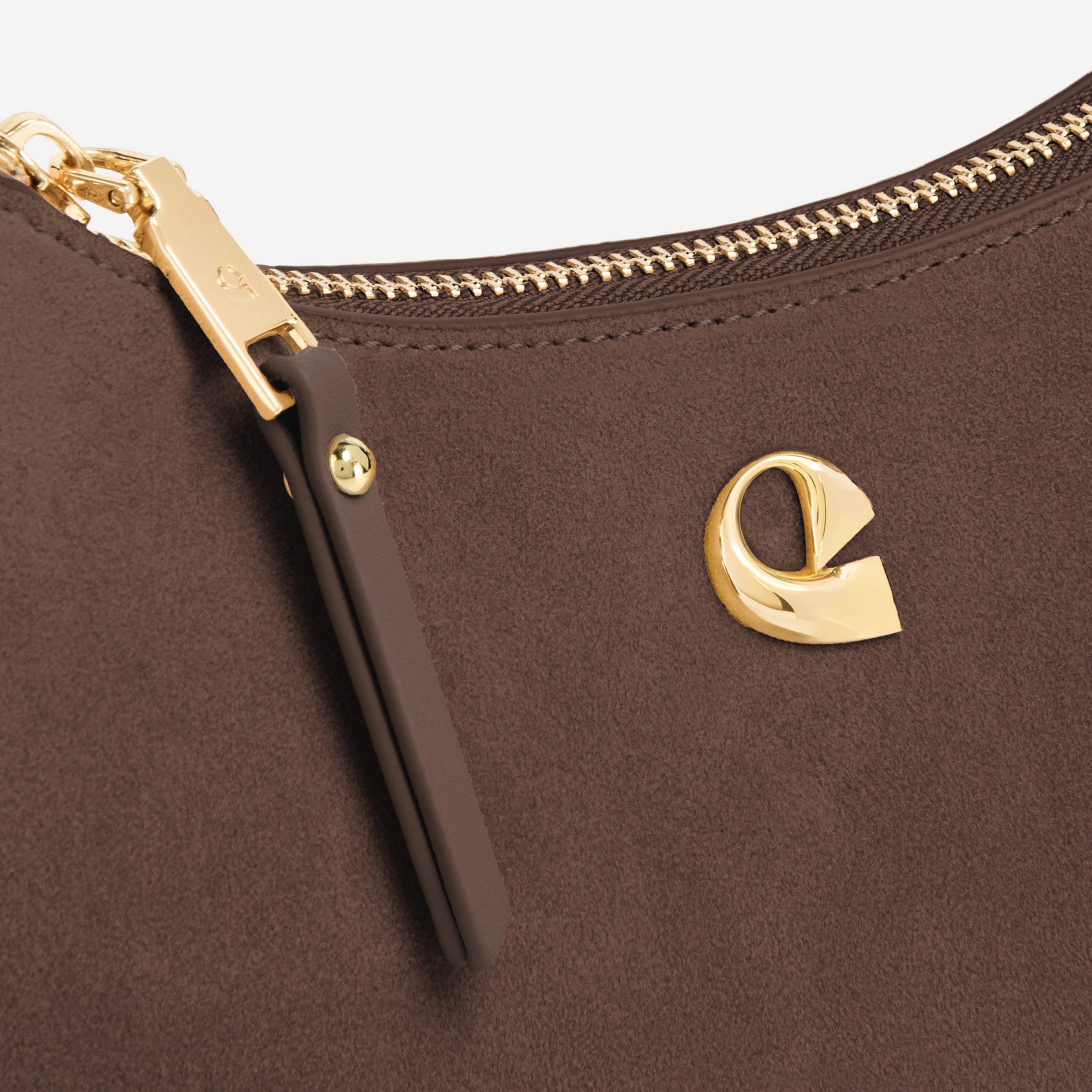 Sac Lune - suede chocolat