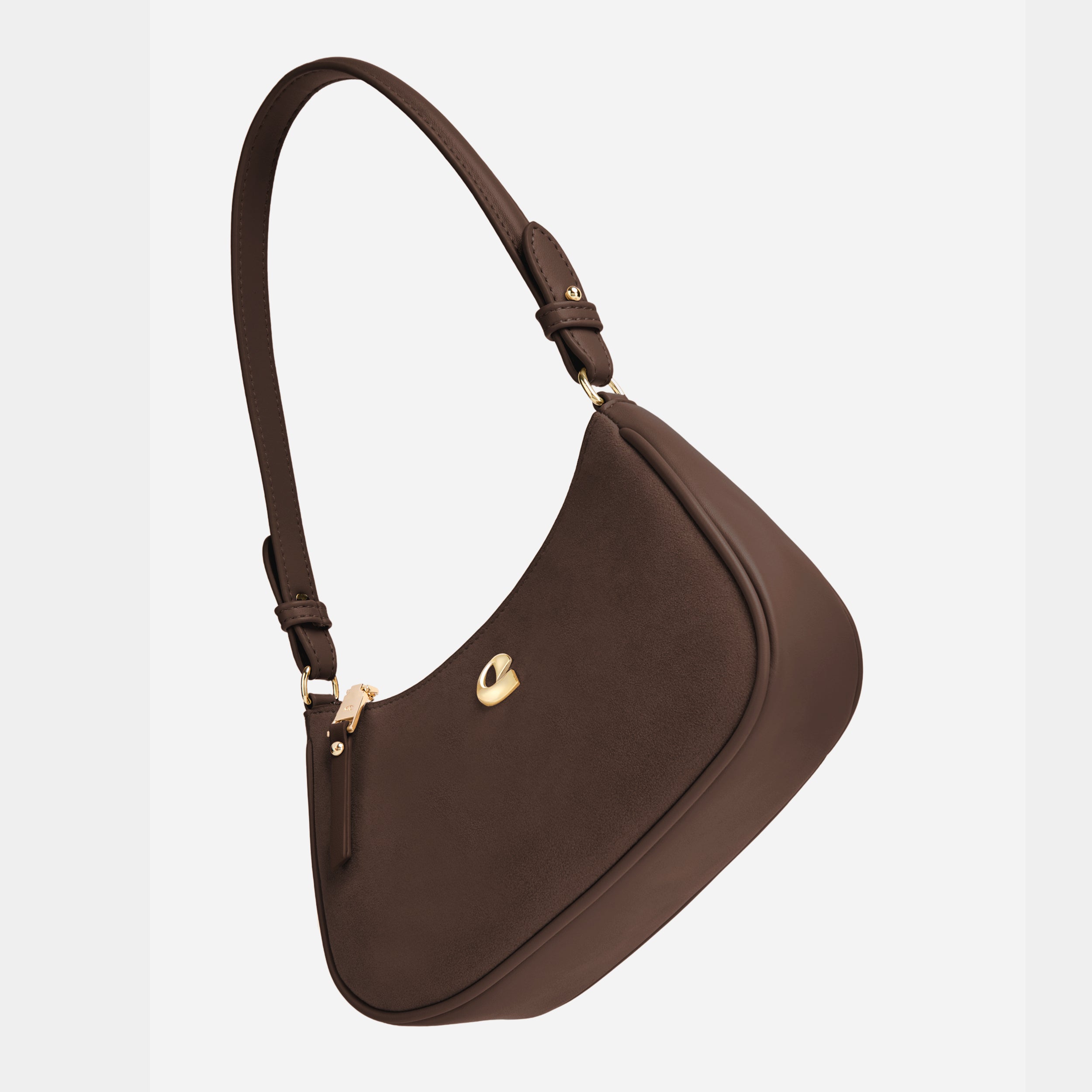 Sac Lune - suede chocolat