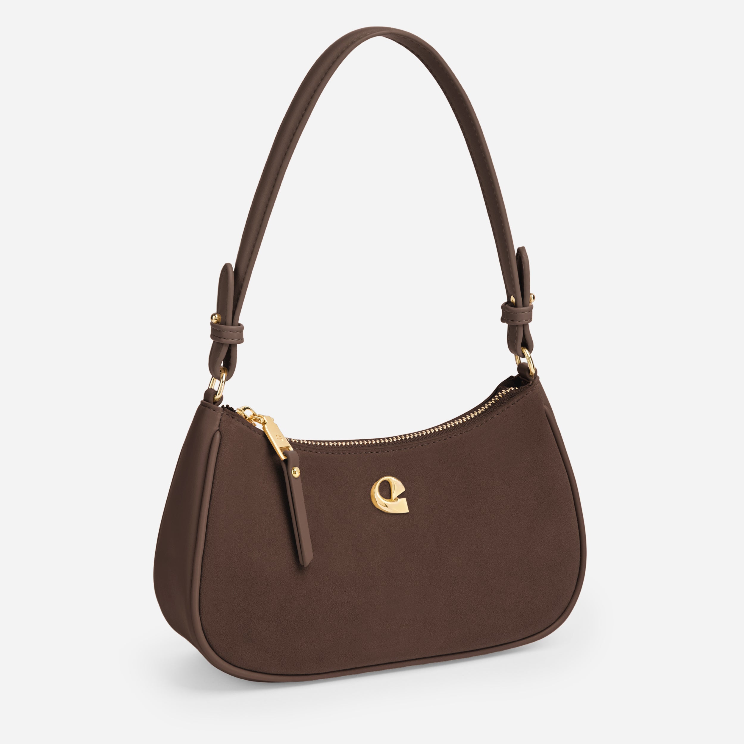 Sac Lune - suede chocolat