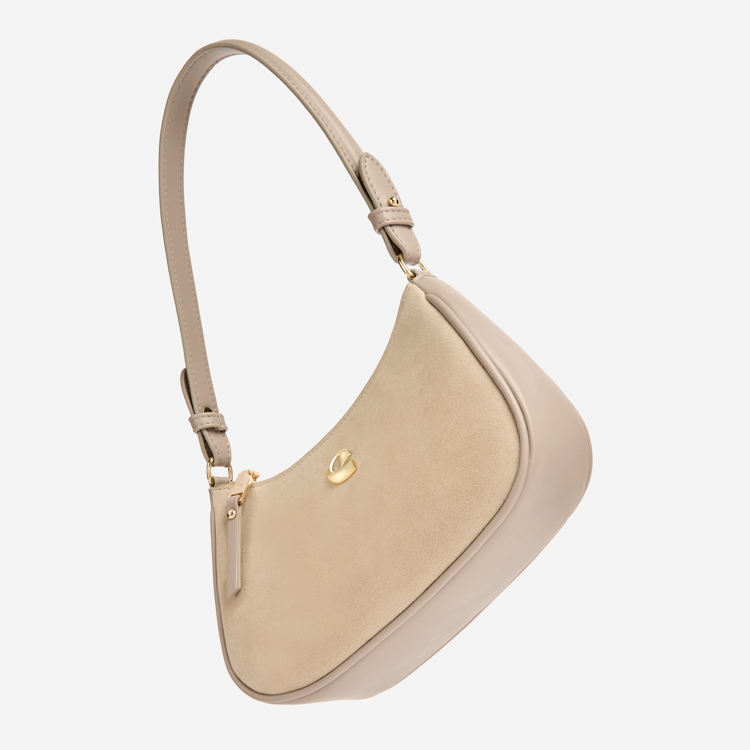Sac Lune - suede sable