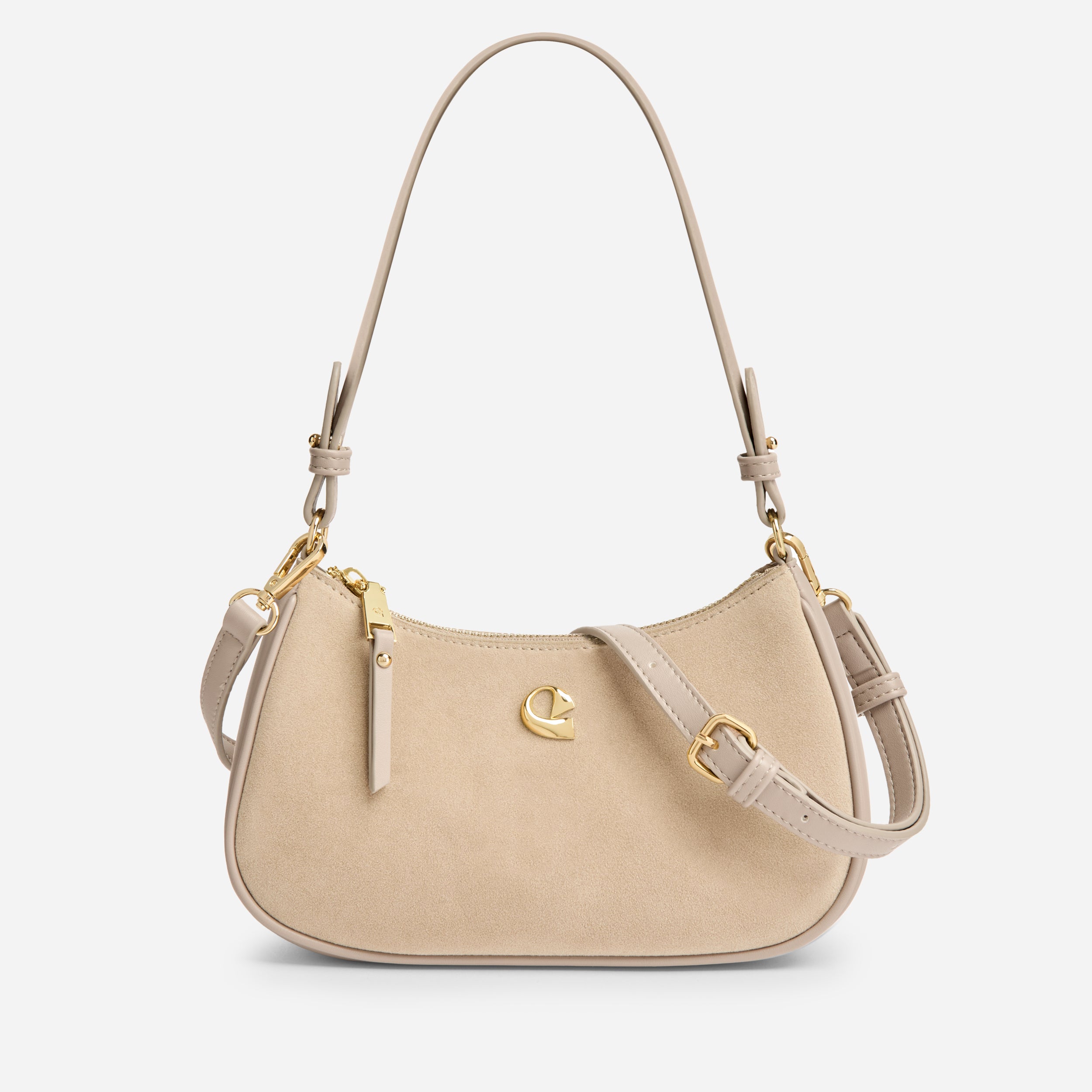 Sac Lune - suede sable