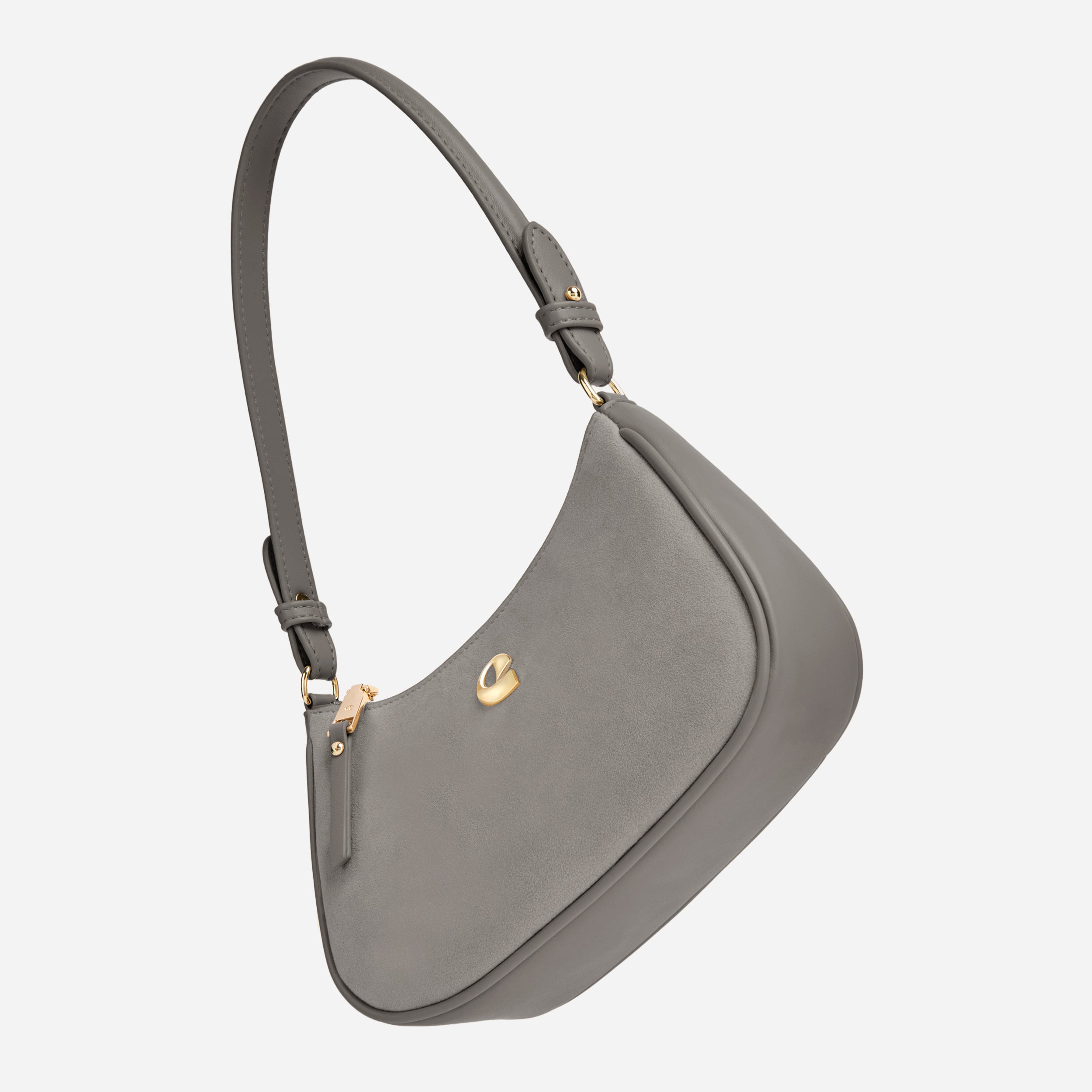 Sac Lune - suede gris graphite