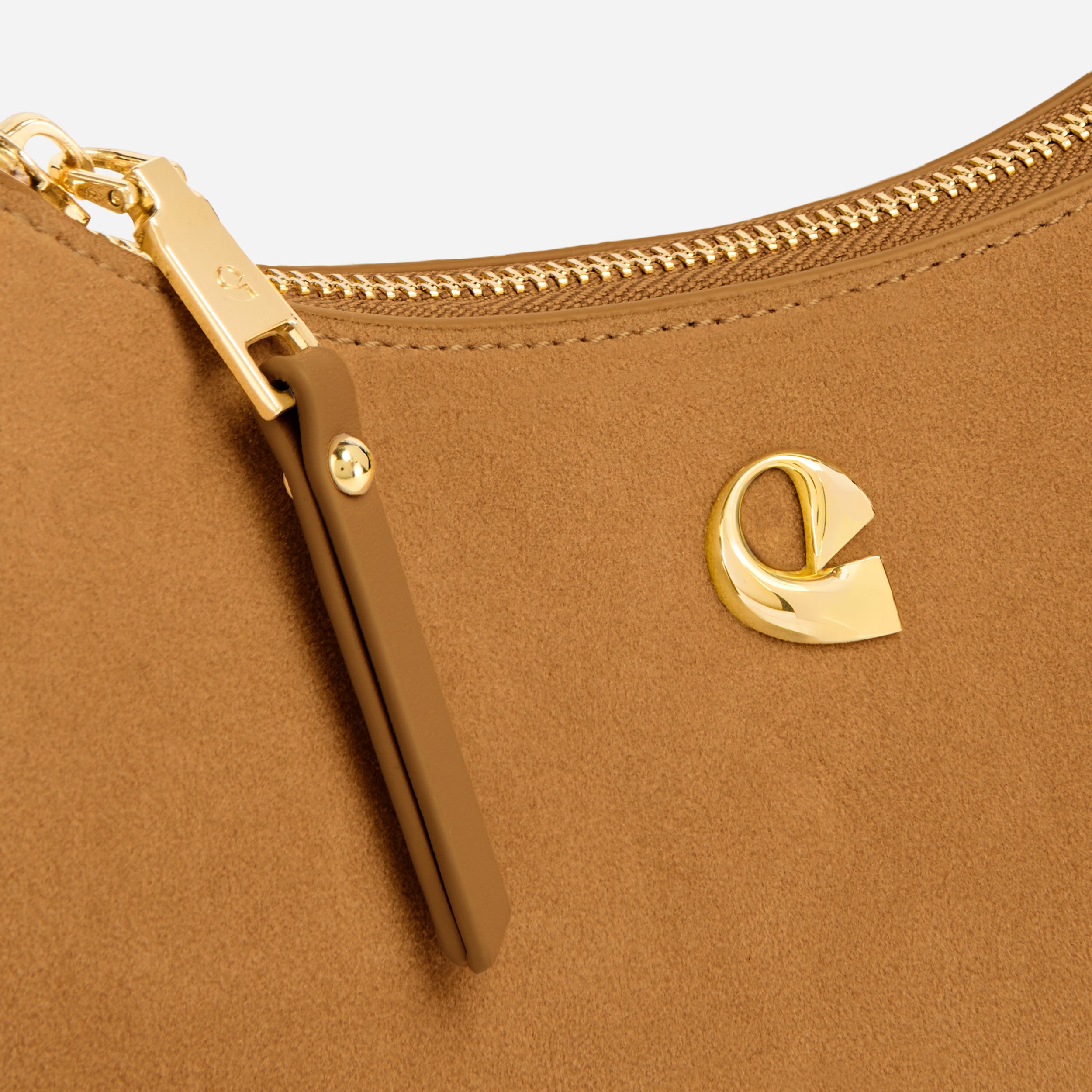 Sac Lune - suede camel