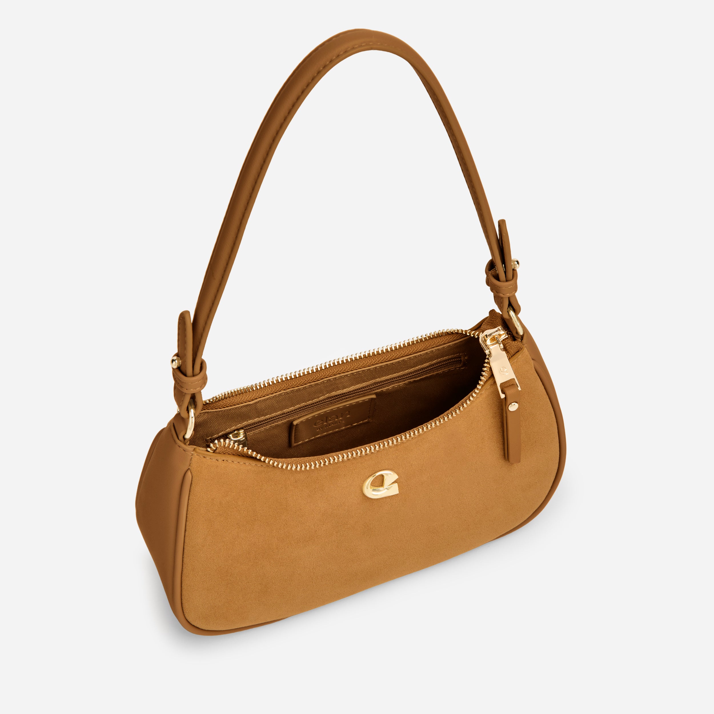 Sac Lune - suede camel