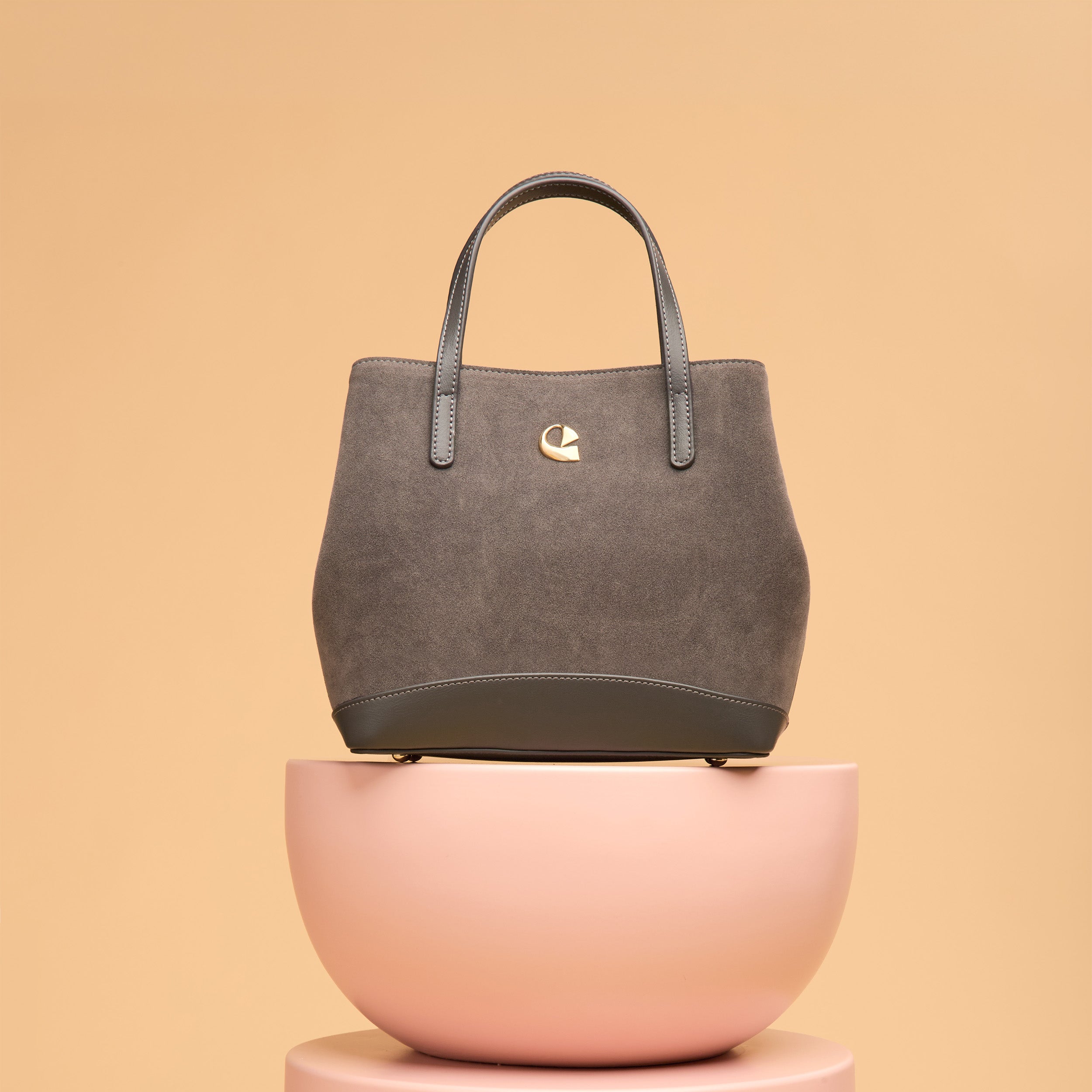 Sac Céleste mini Suede - gris graphite