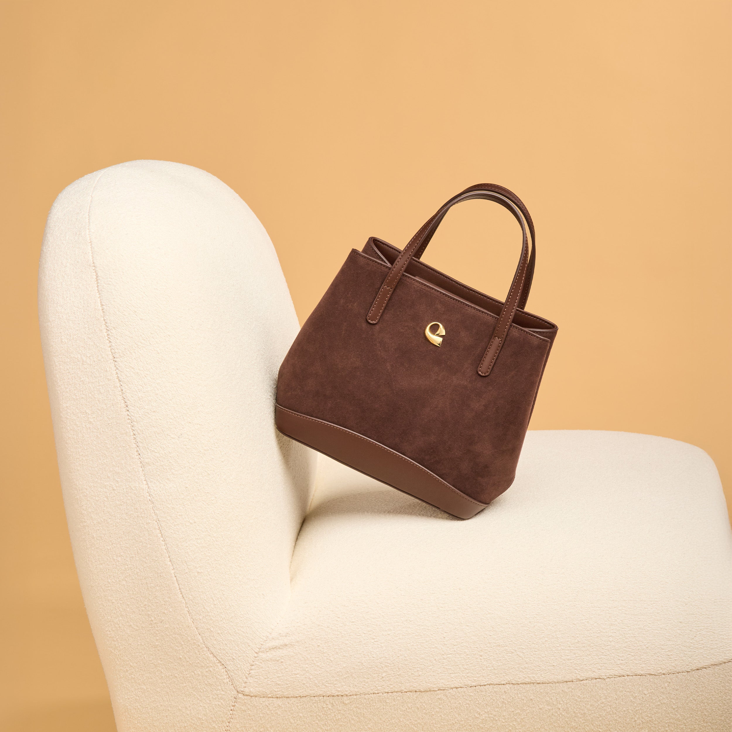 Sac Céleste mini Suede - chocolat