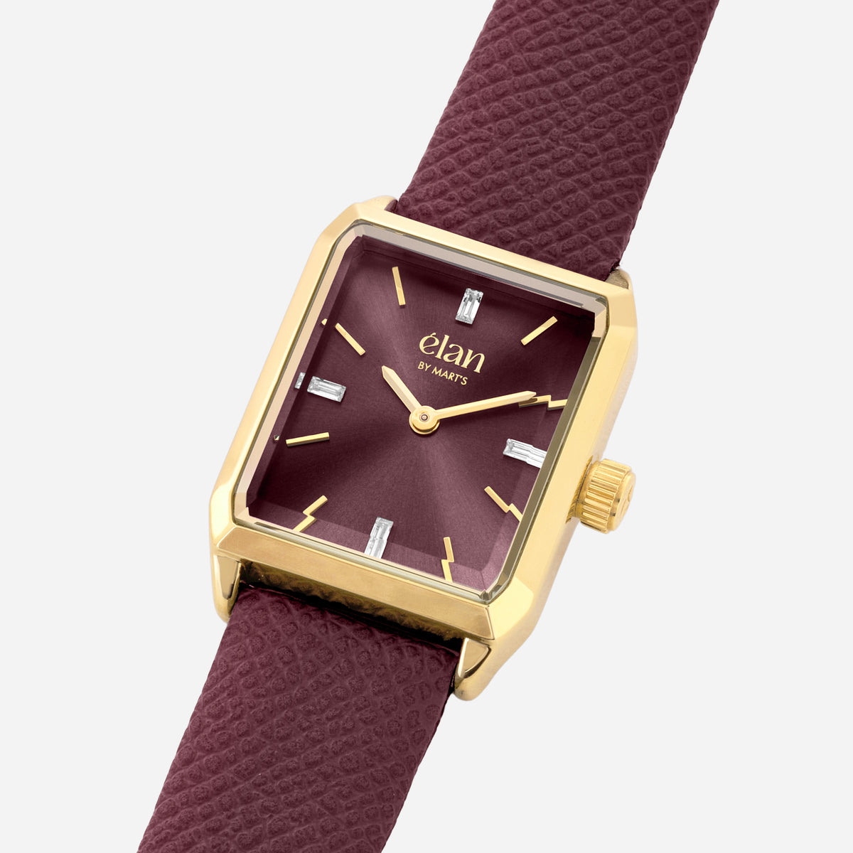 Montre Lune - burgundy