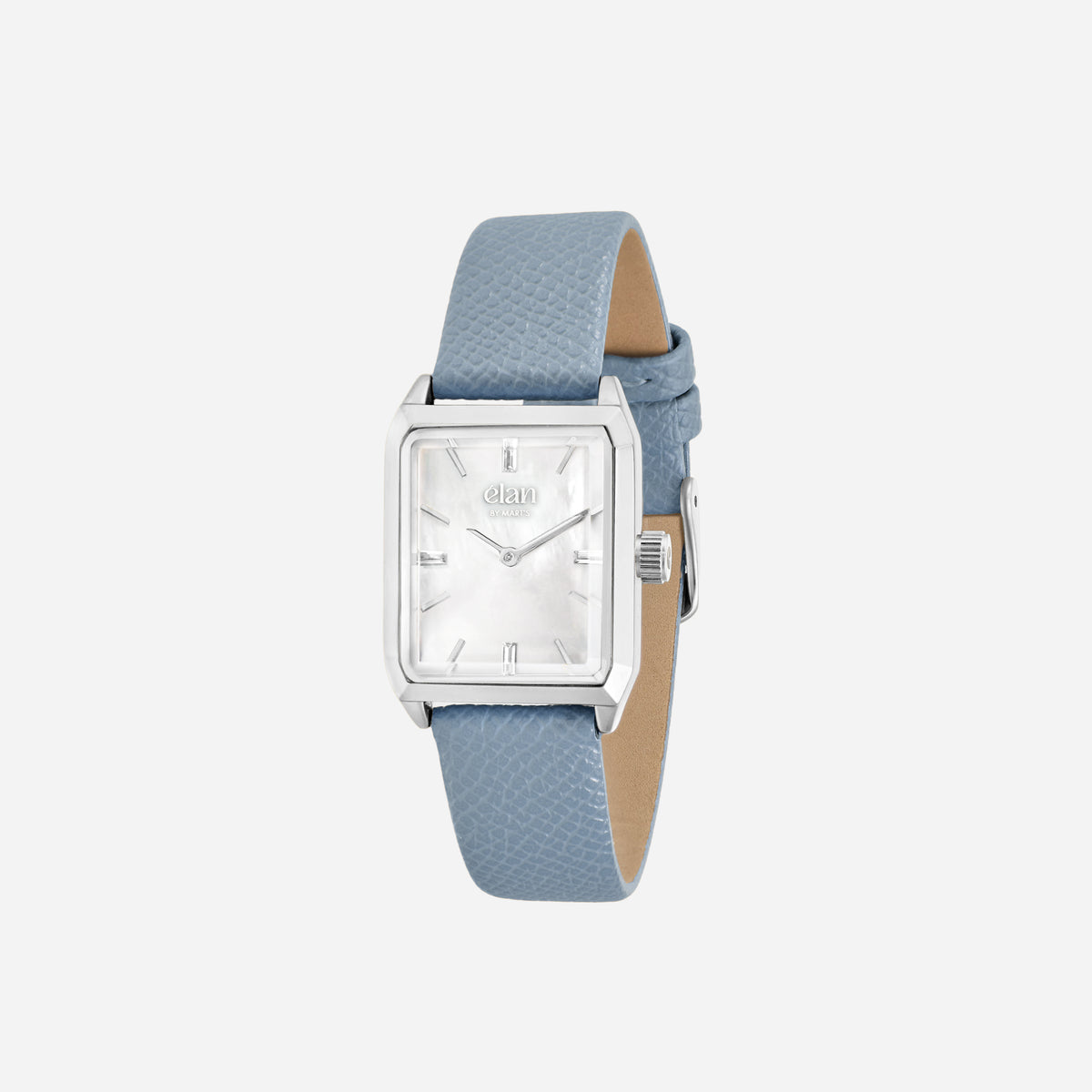 Montre Lune métallisée - bleu clair