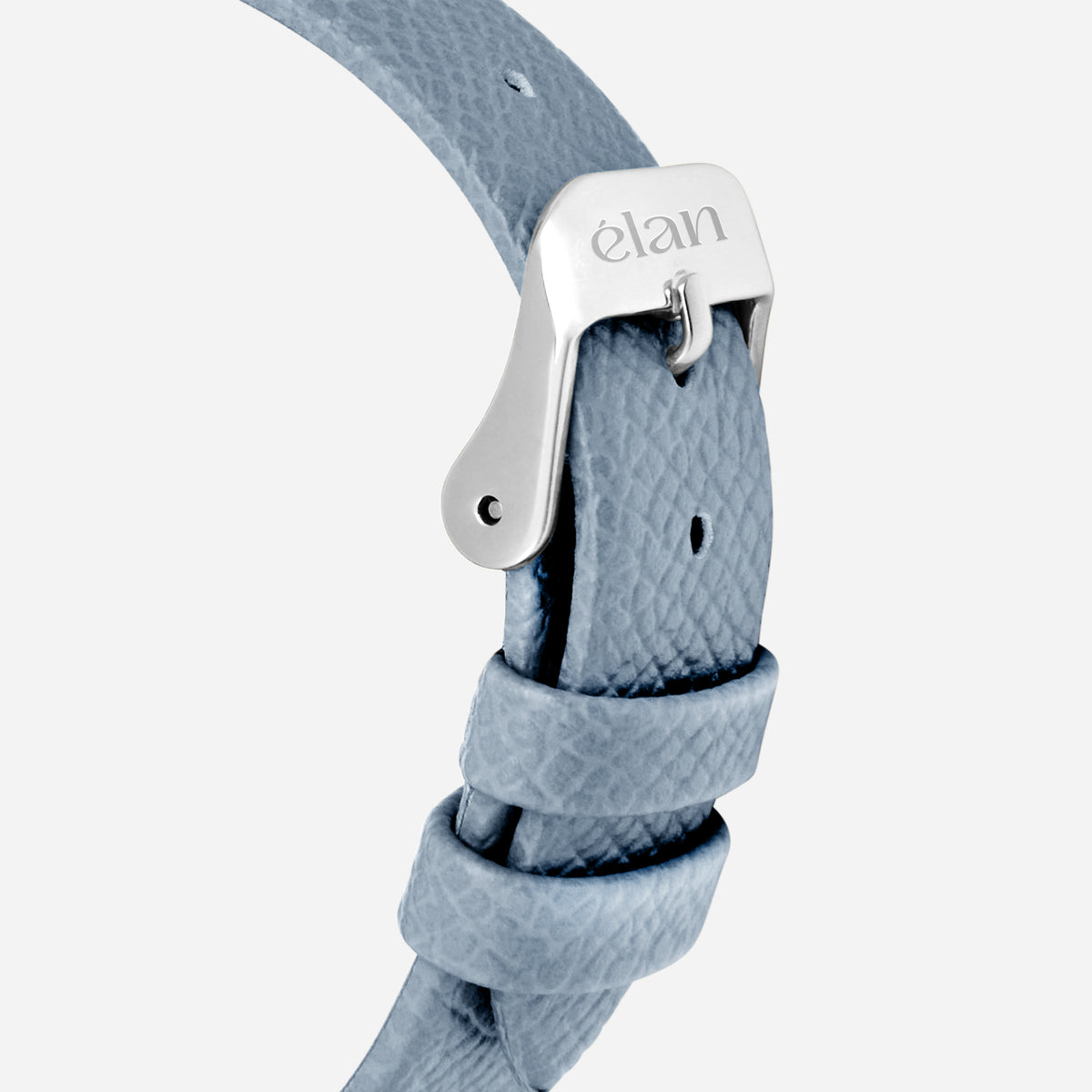 Montre Lune métallisée - bleu clair
