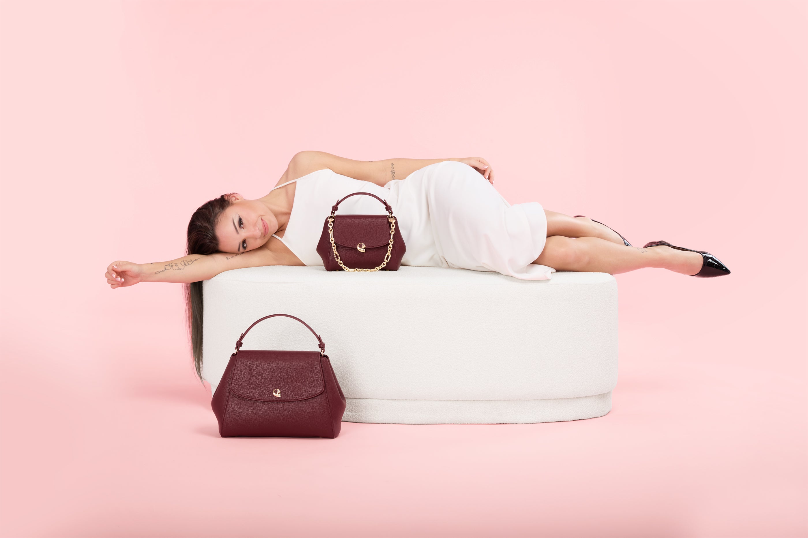 Sac Aura précieuse - burgundy