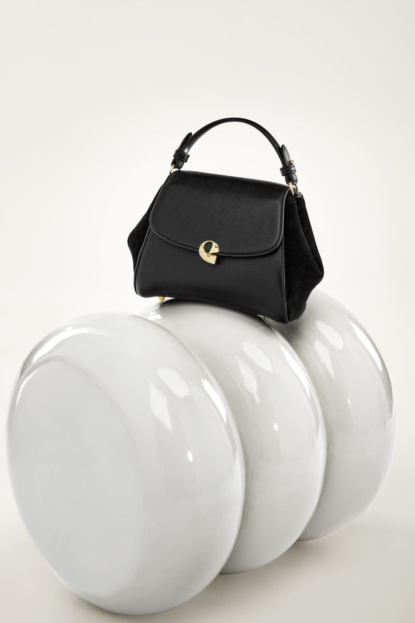Sac Aura précieuse suede noir