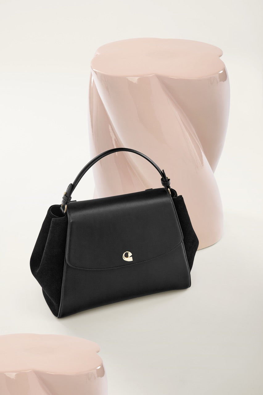 Sac Aura Spacieuse - Suede Noir