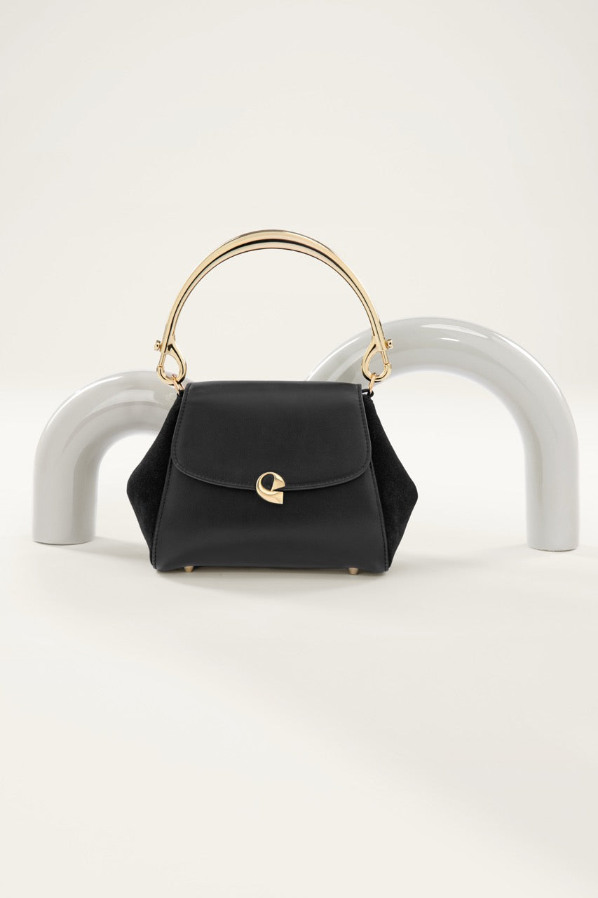 Sac Aura précieuse suede noir