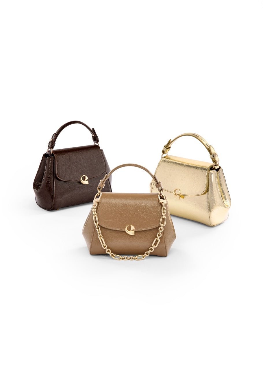 Sac Aura précieuse naplack doré