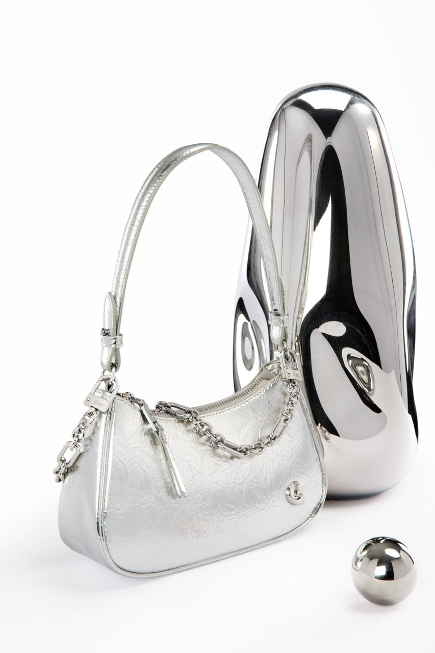 Sac Lune naplack argenté