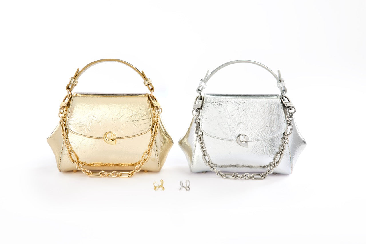 Sac Aura précieuse naplack argenté