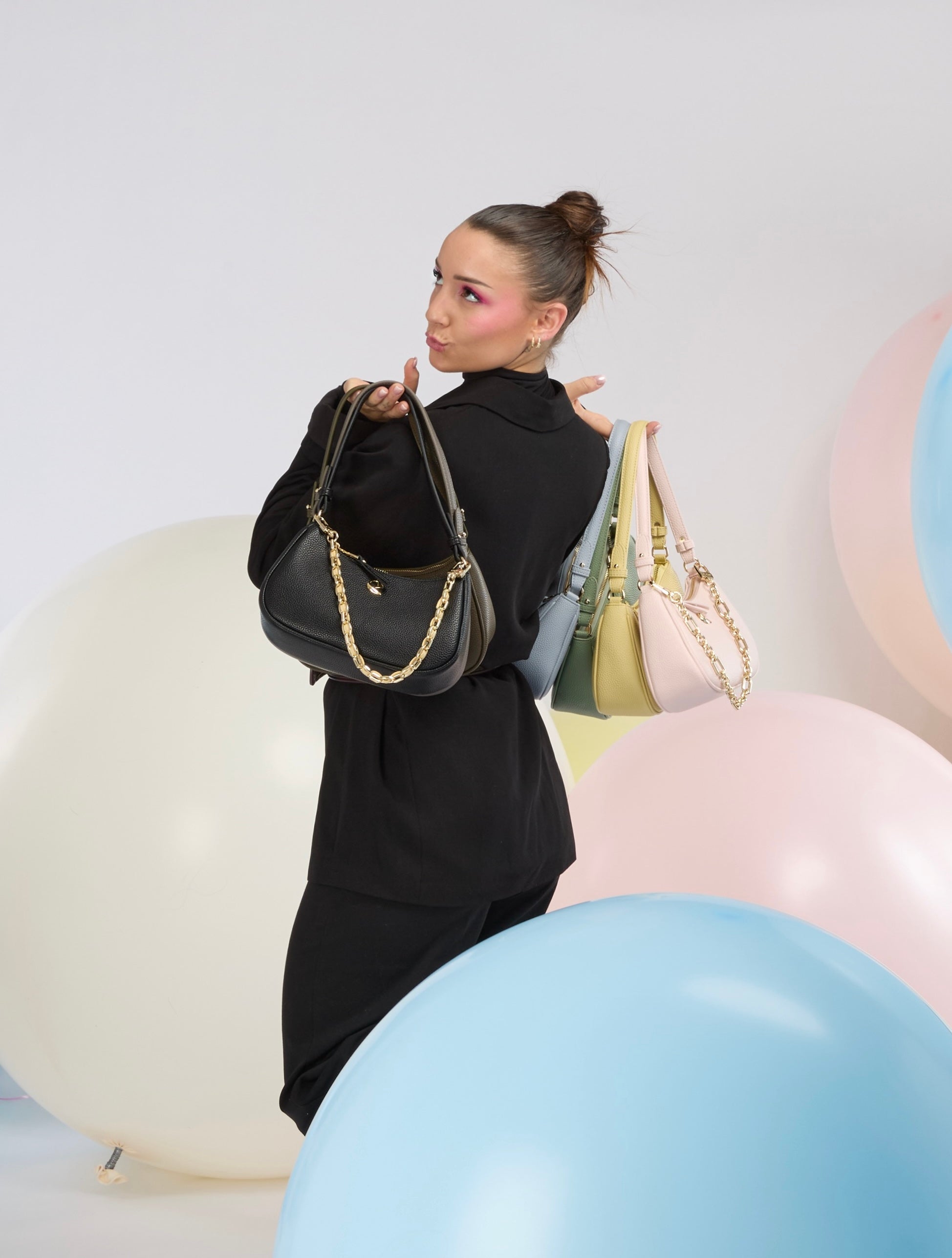 Sac Lune - bleu gris