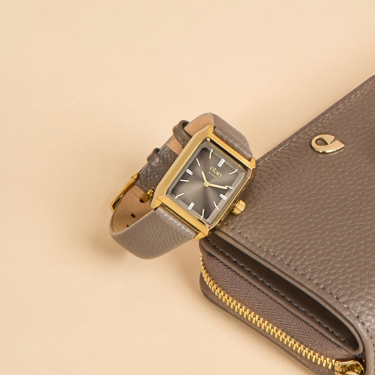 Montre Lune - taupe