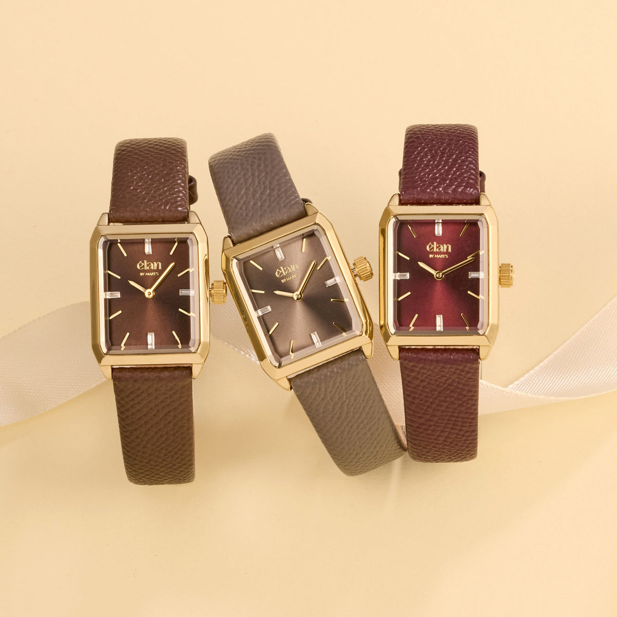 Montre Lune - chocolat