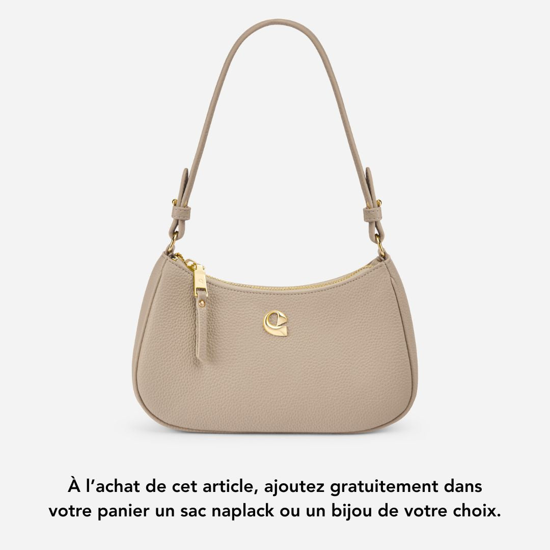 Sac Lune grainé - beige