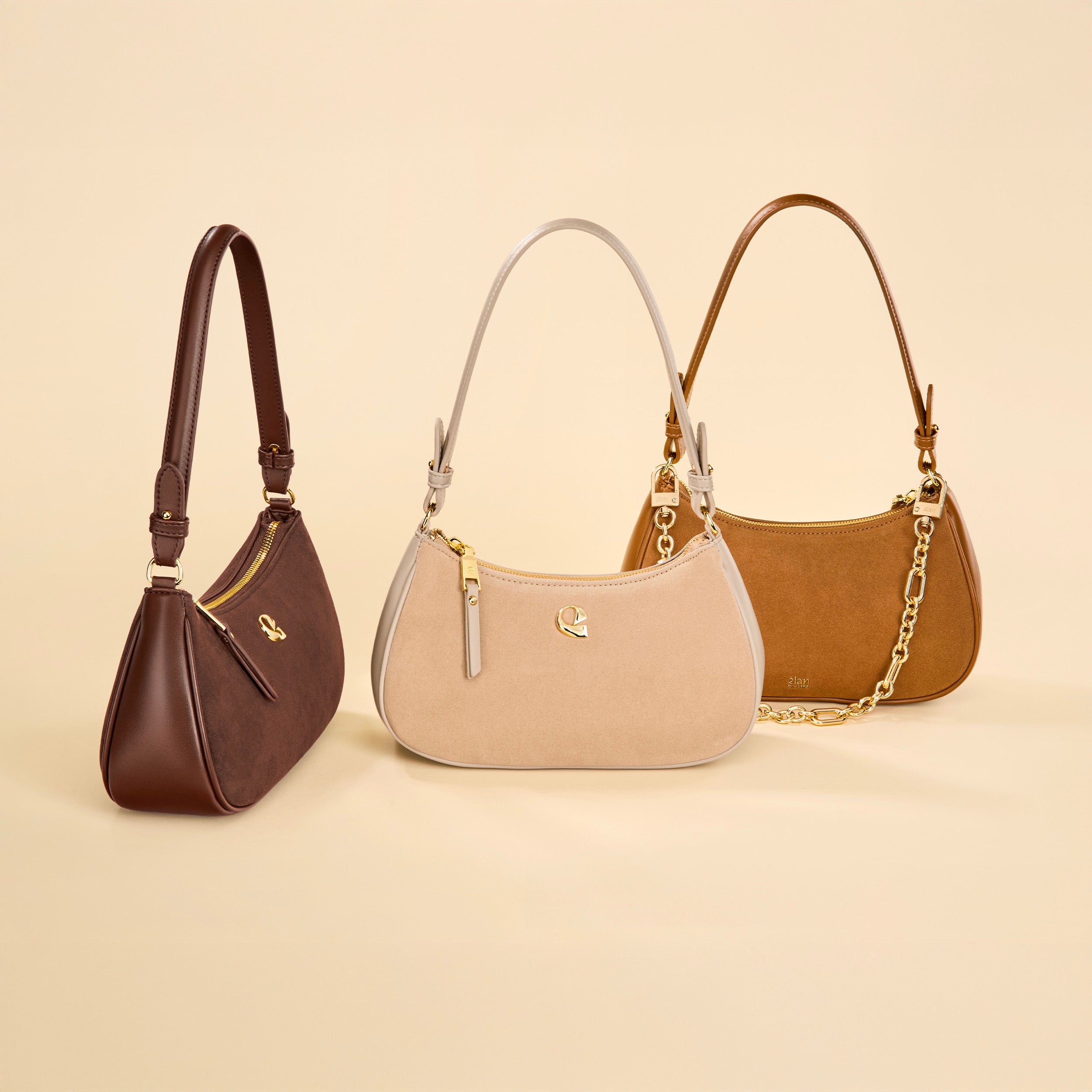 Sac Lune - suede chocolat