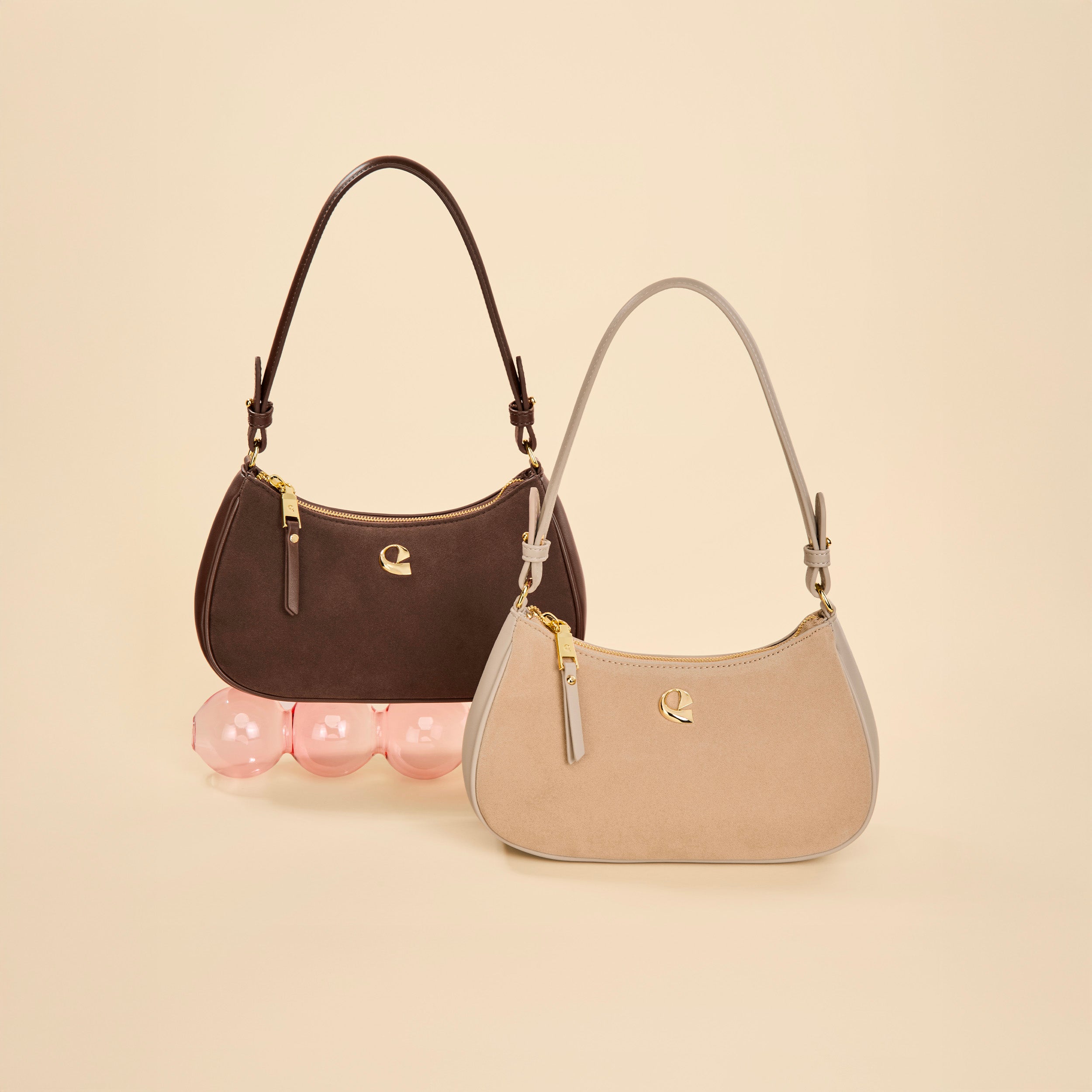 Sac Lune - suede chocolat