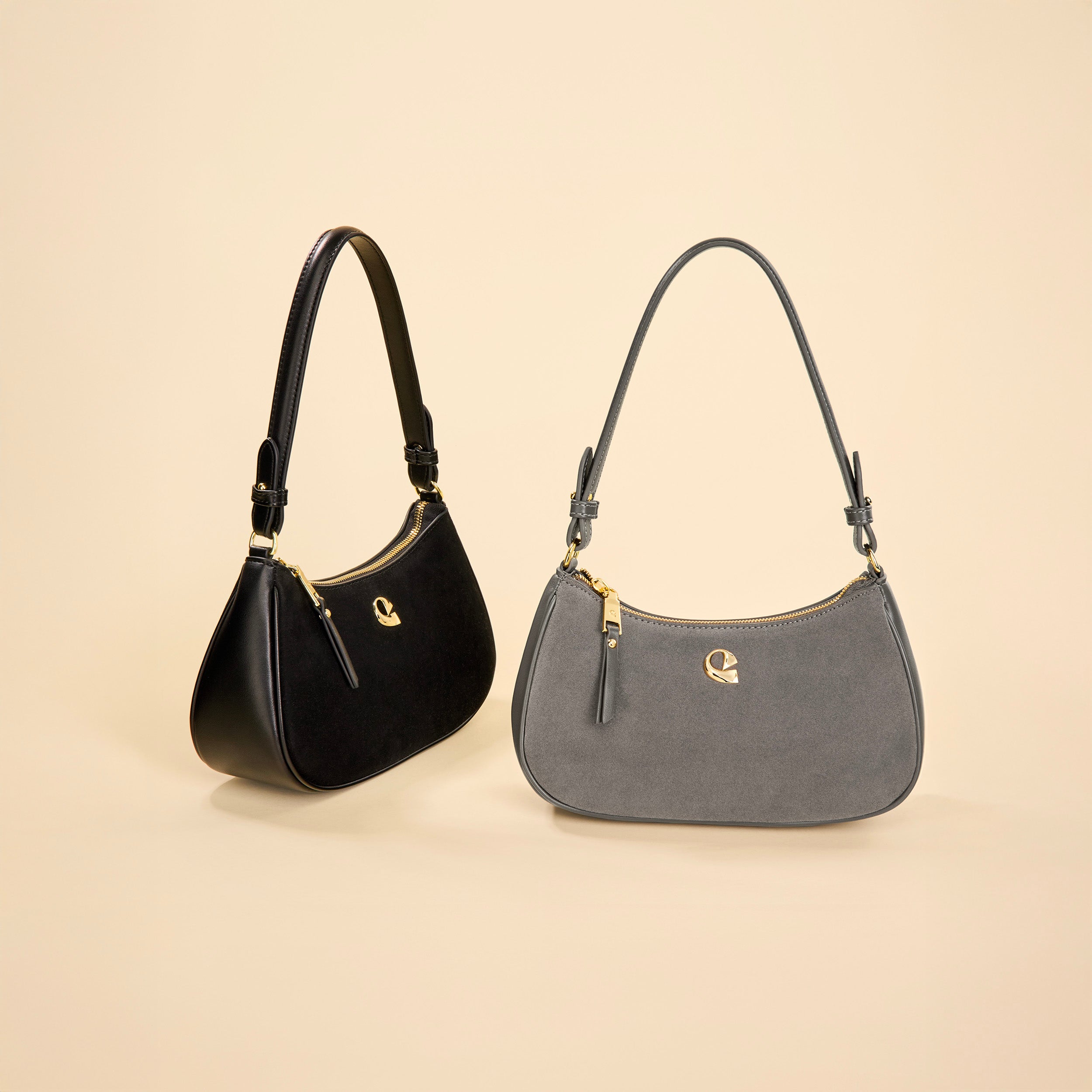 Sac Lune - suede noir