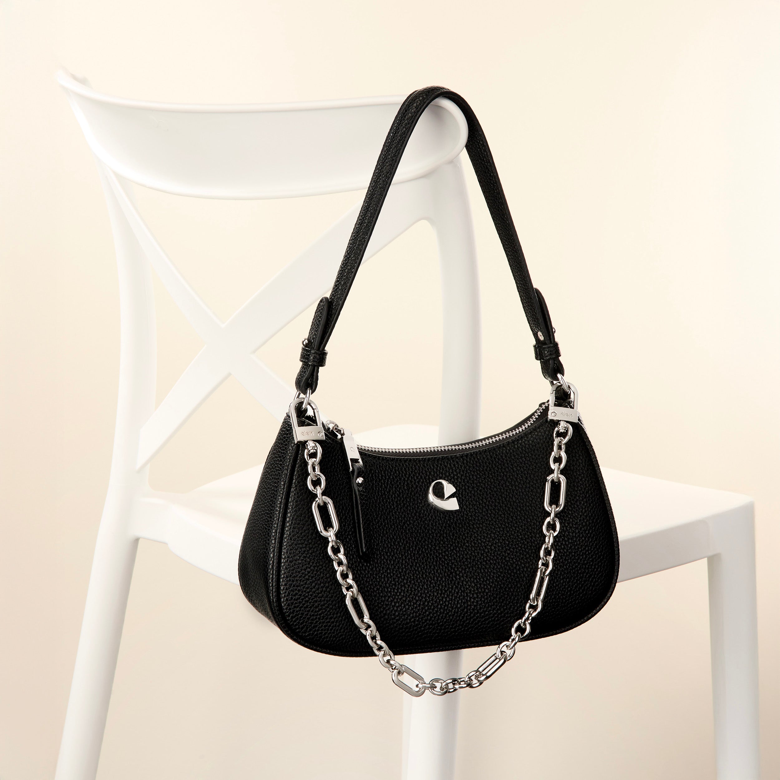 Sac Lune - noir argenté