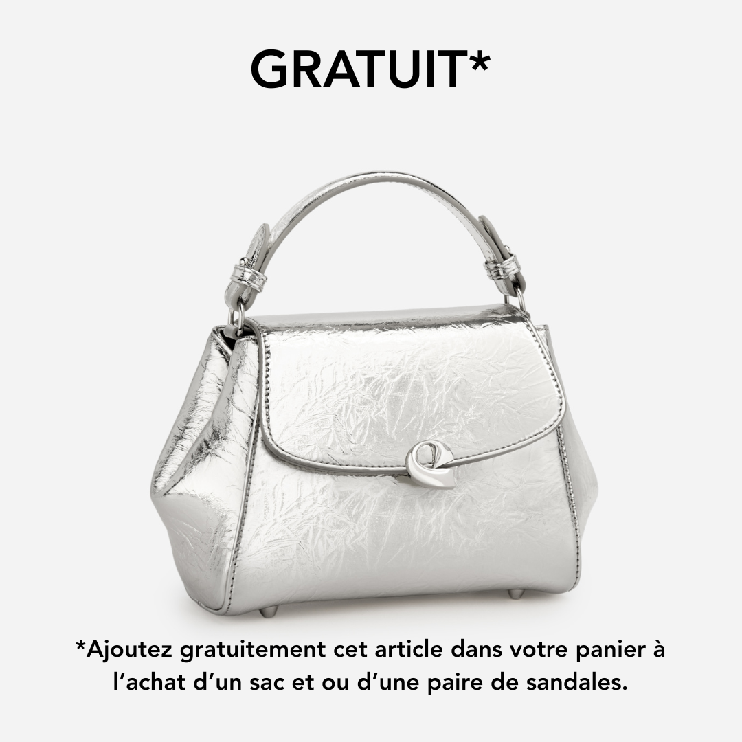 Sac Aura précieuse naplack argenté