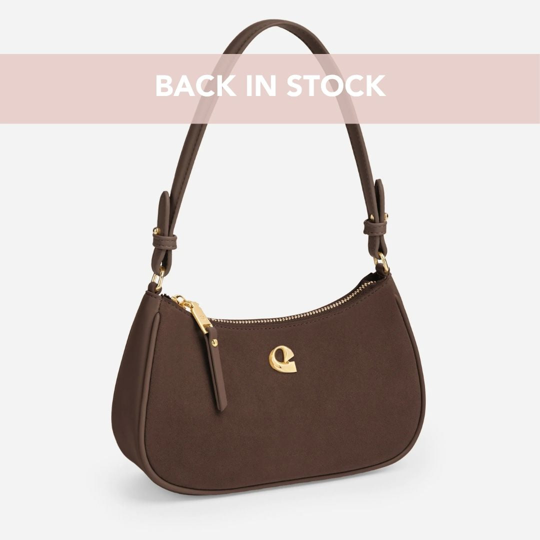Sac Lune - suede chocolat
