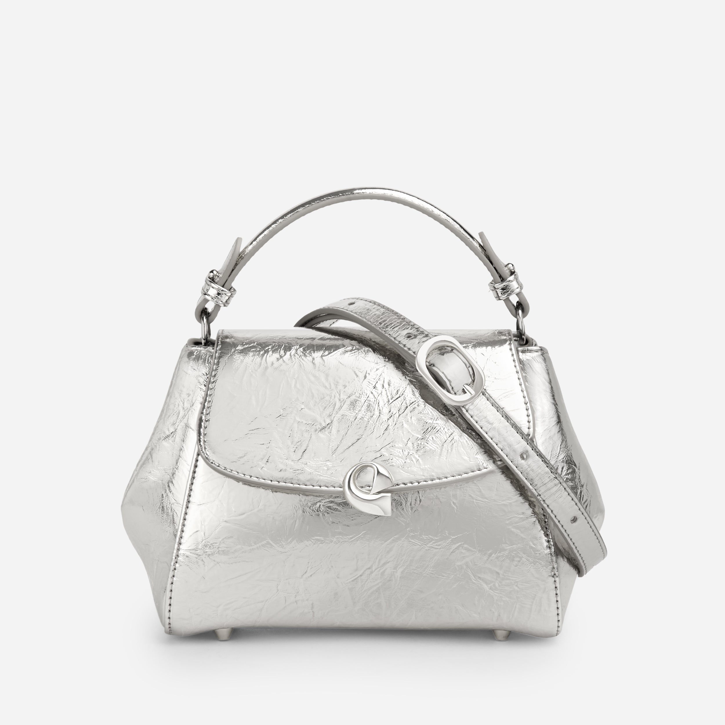 Sac Aura précieuse naplack argenté