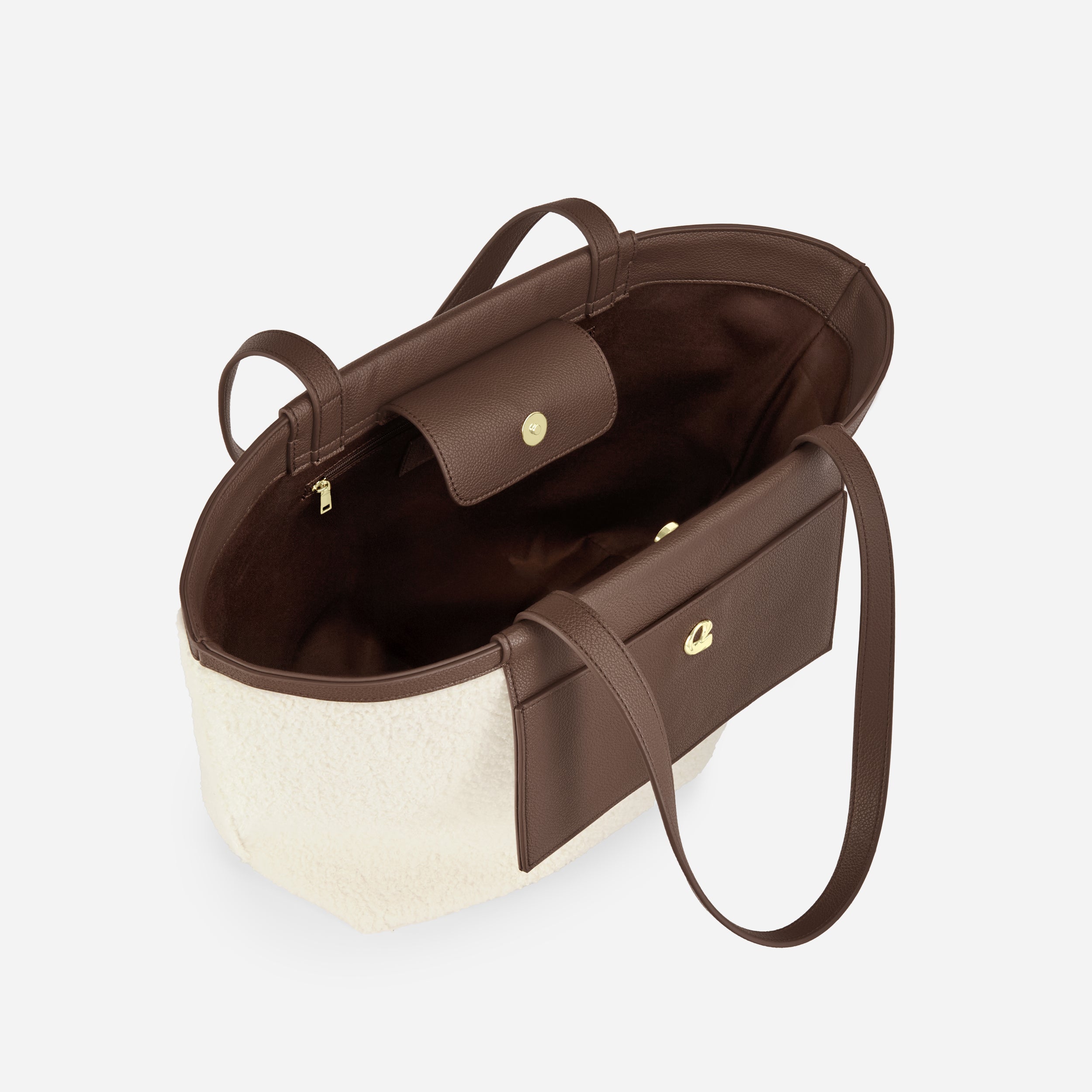 Sac Éclipse nuage ivoire & marron